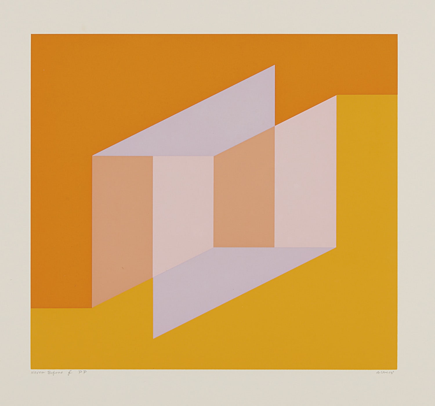 Josef Albers — Never Before f; from Never Before portfolio