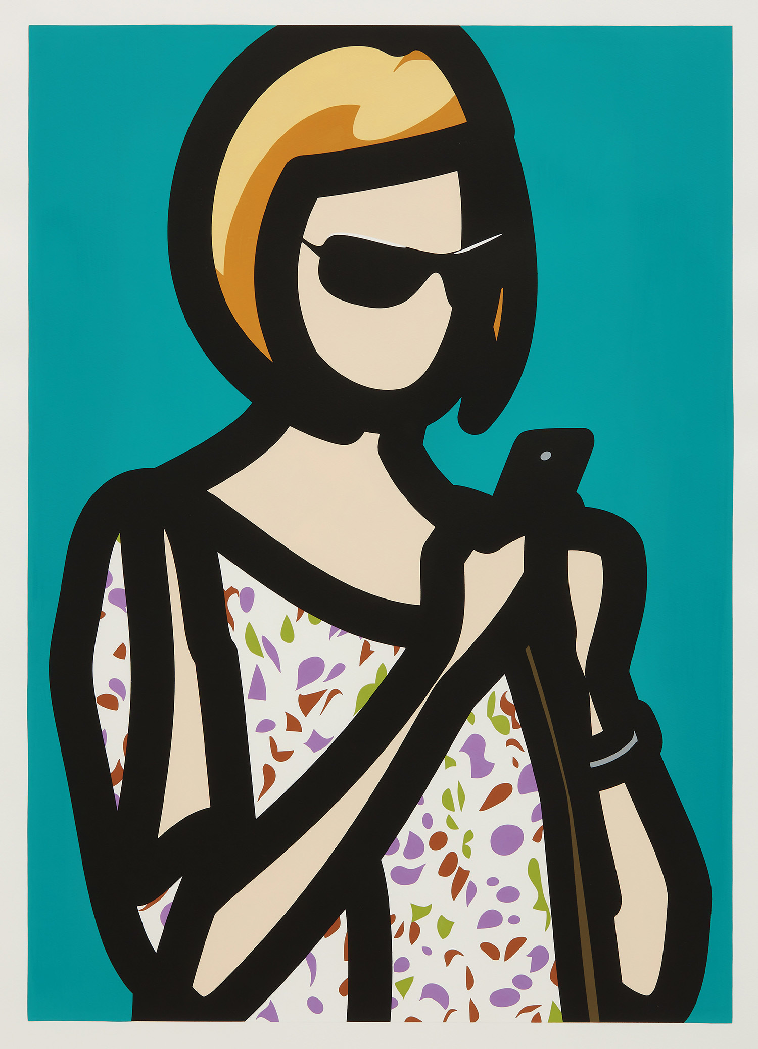 Julian Opie — Tourist with Blouse, from Tourists