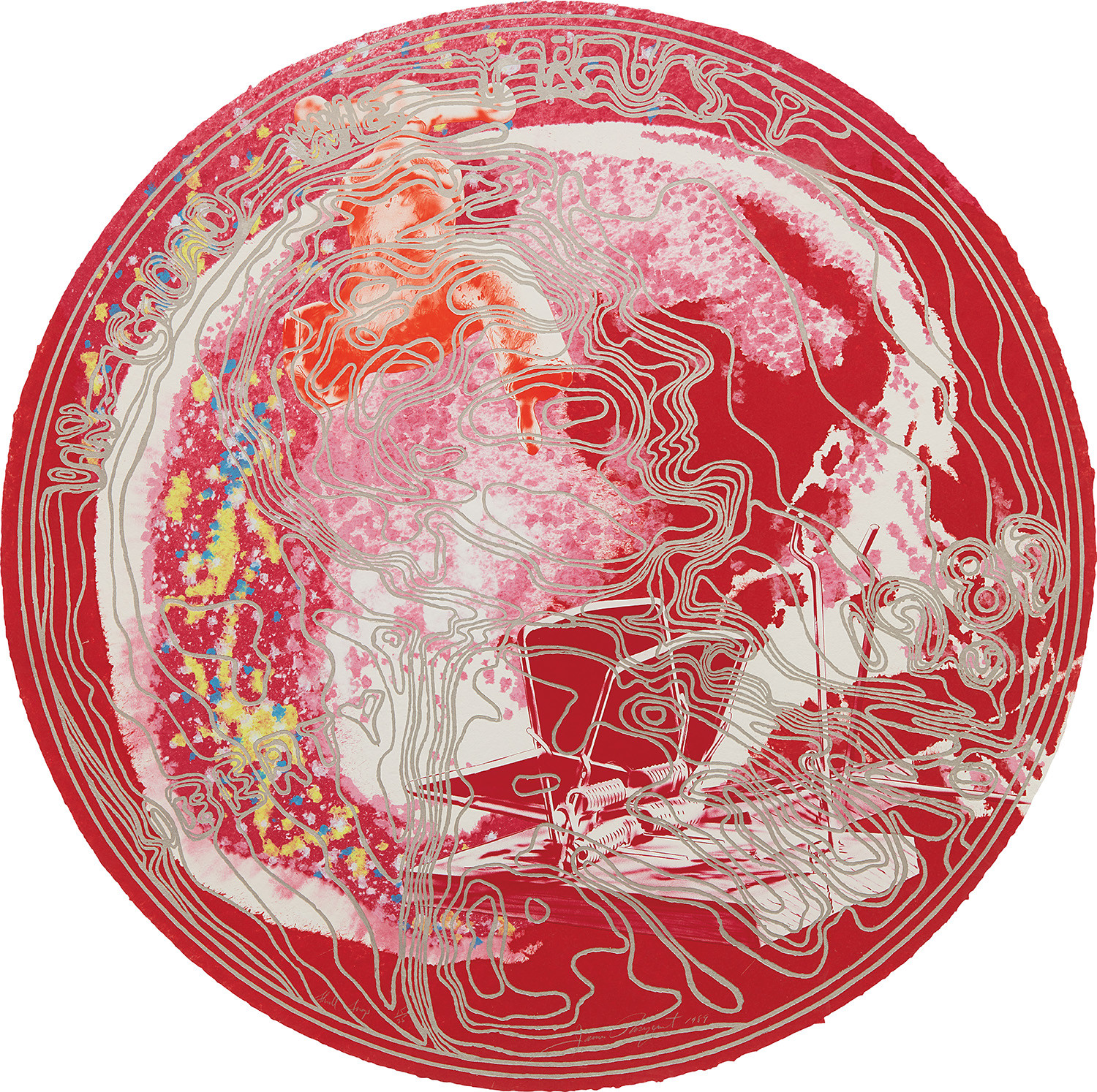 James Rosenquist — Skull Snap (Red)