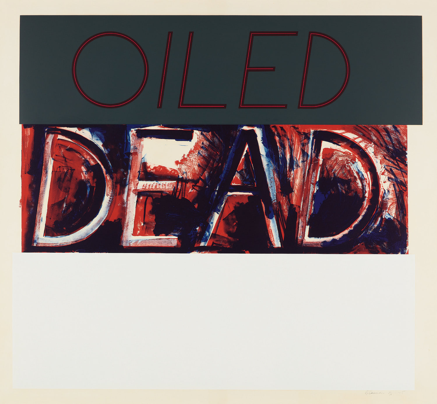 Bruce Nauman — Oiled Dead (State)