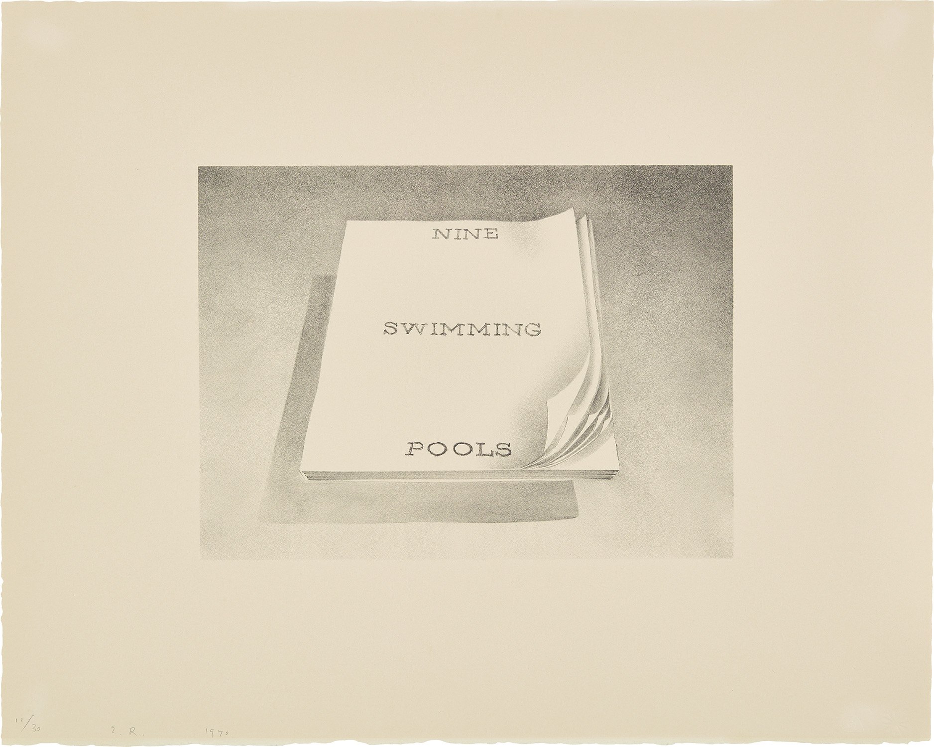 Ed Ruscha — Nine Swimming Pools, from the Book Covers series