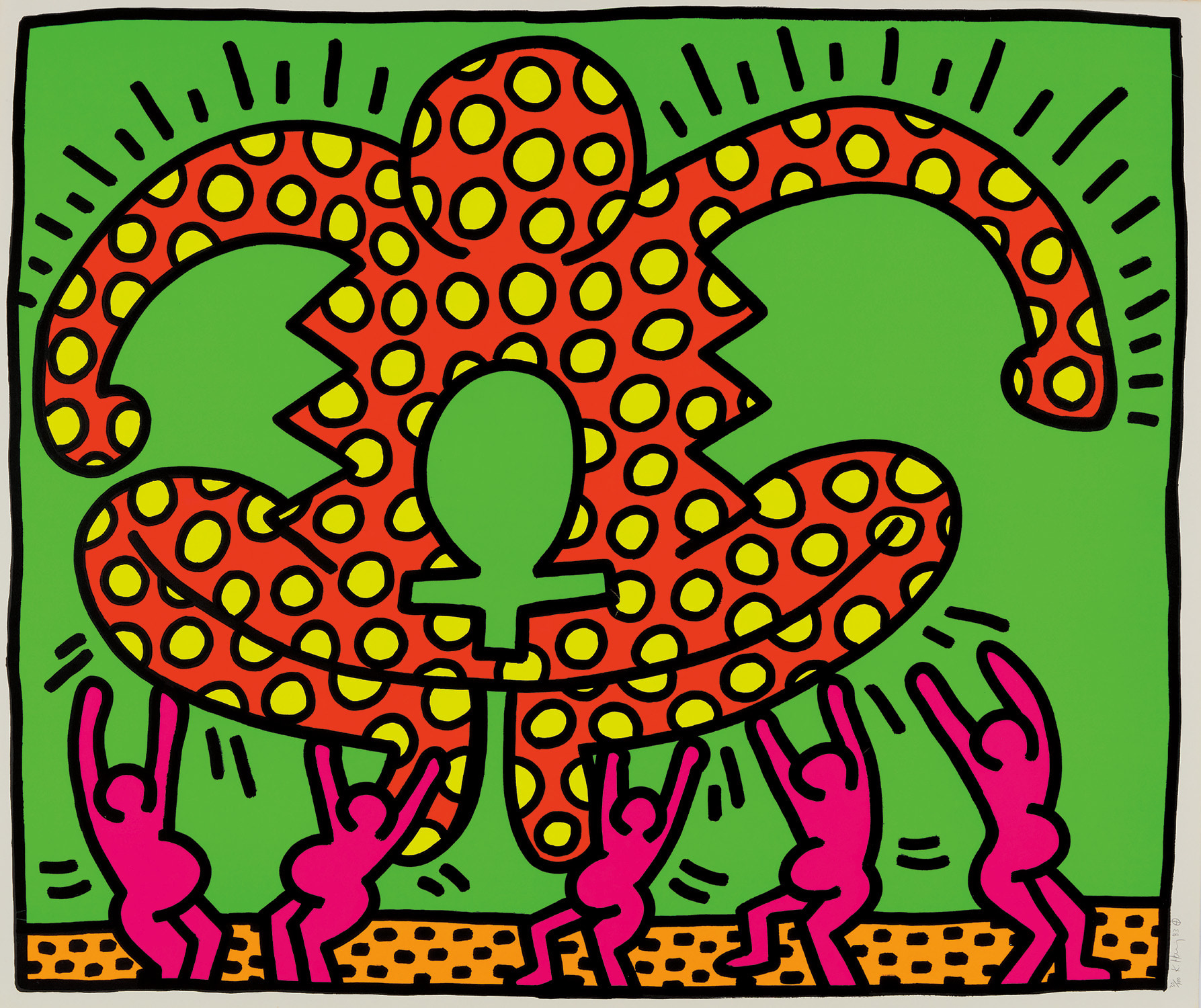 Keith Haring — The Fertility Suite: one plate