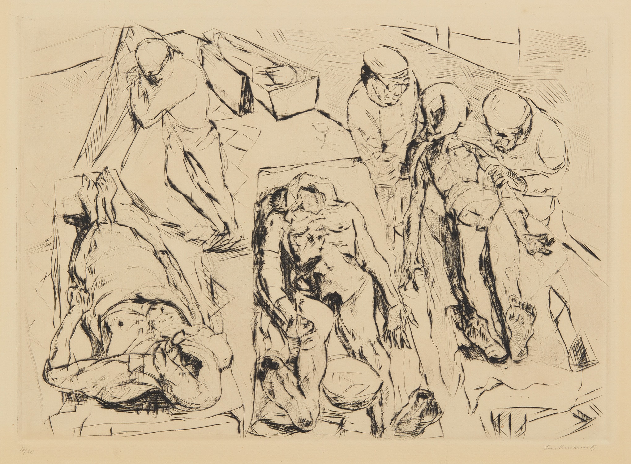 Max Beckmann — Morgue (Das Leichenhaus)