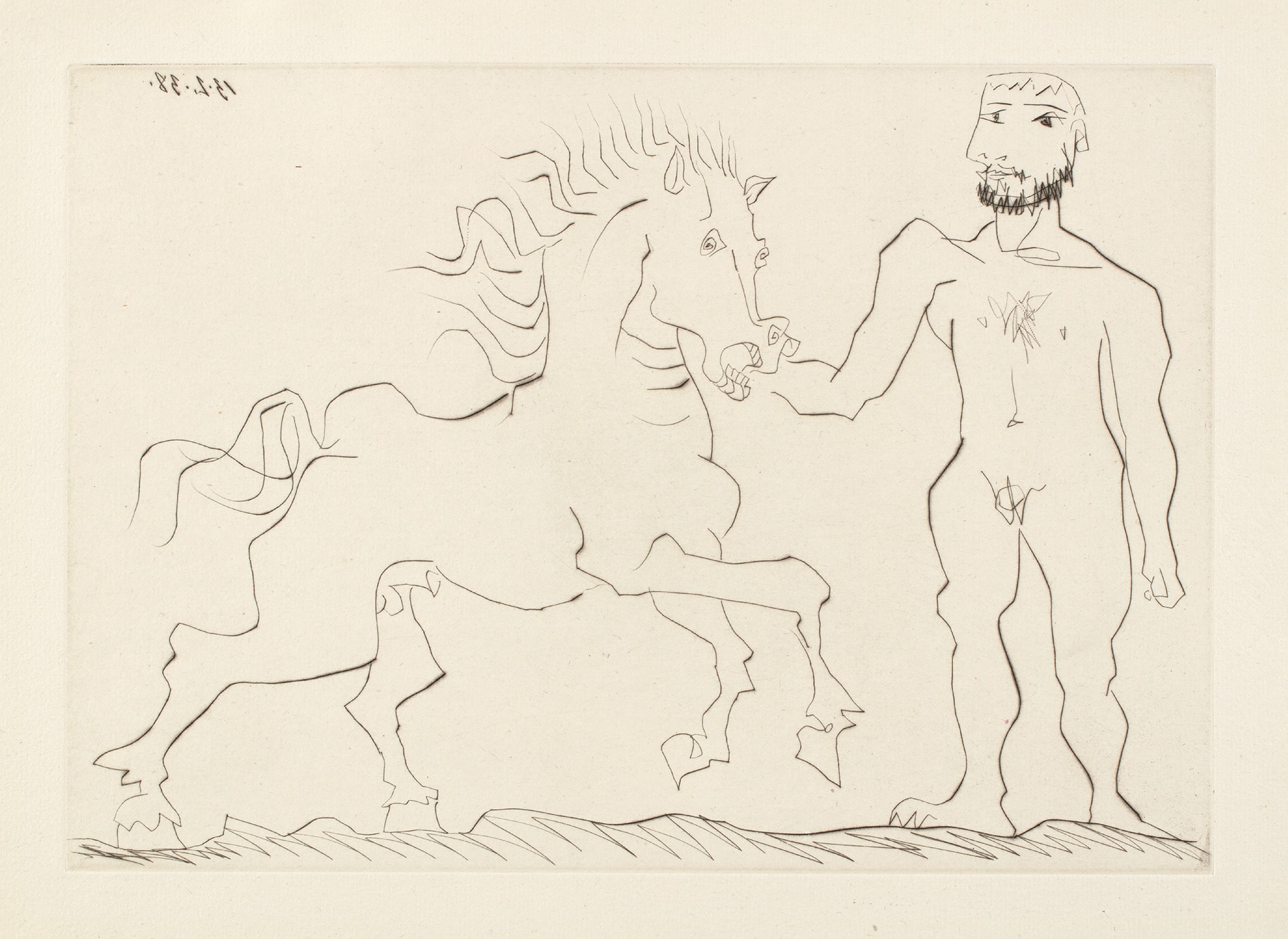 Pablo Picasso — Nu debout et cheval (Standing Nude and Horse)