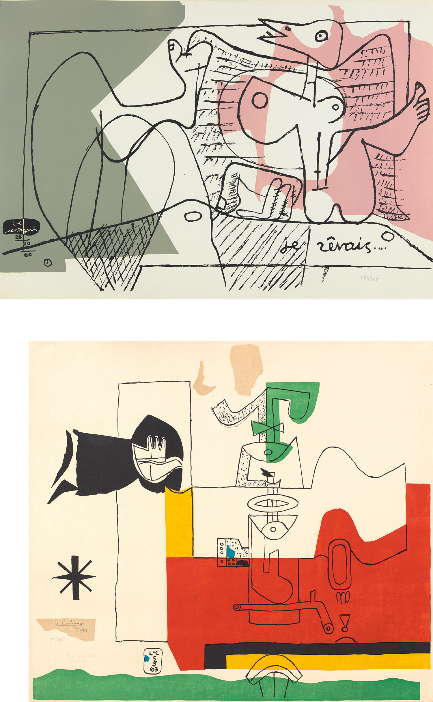 Le Corbusier — Je rêvais (I Dreamed), from Cortège (Procession); and Totem