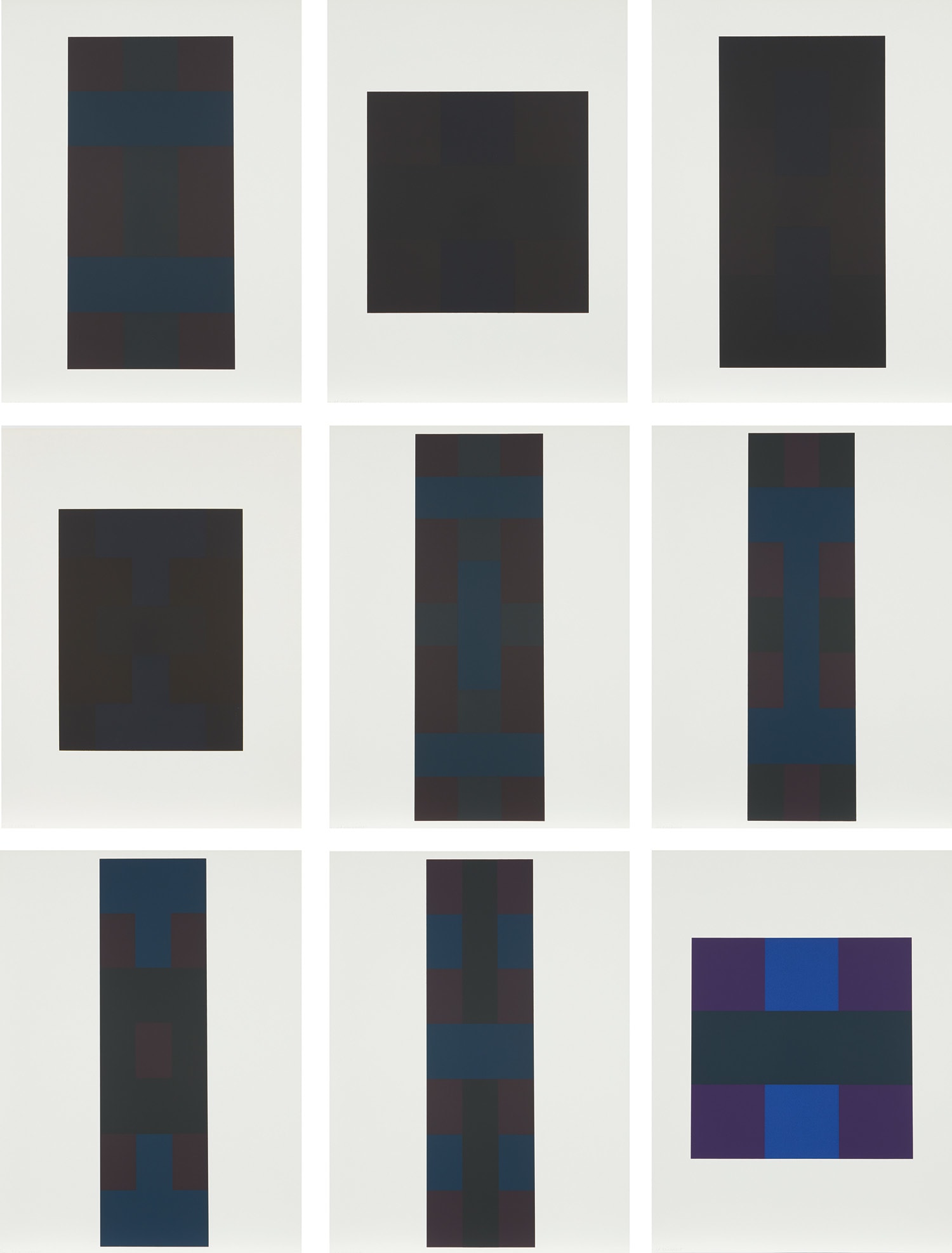 Ten Screenprints portfolio: nine plates