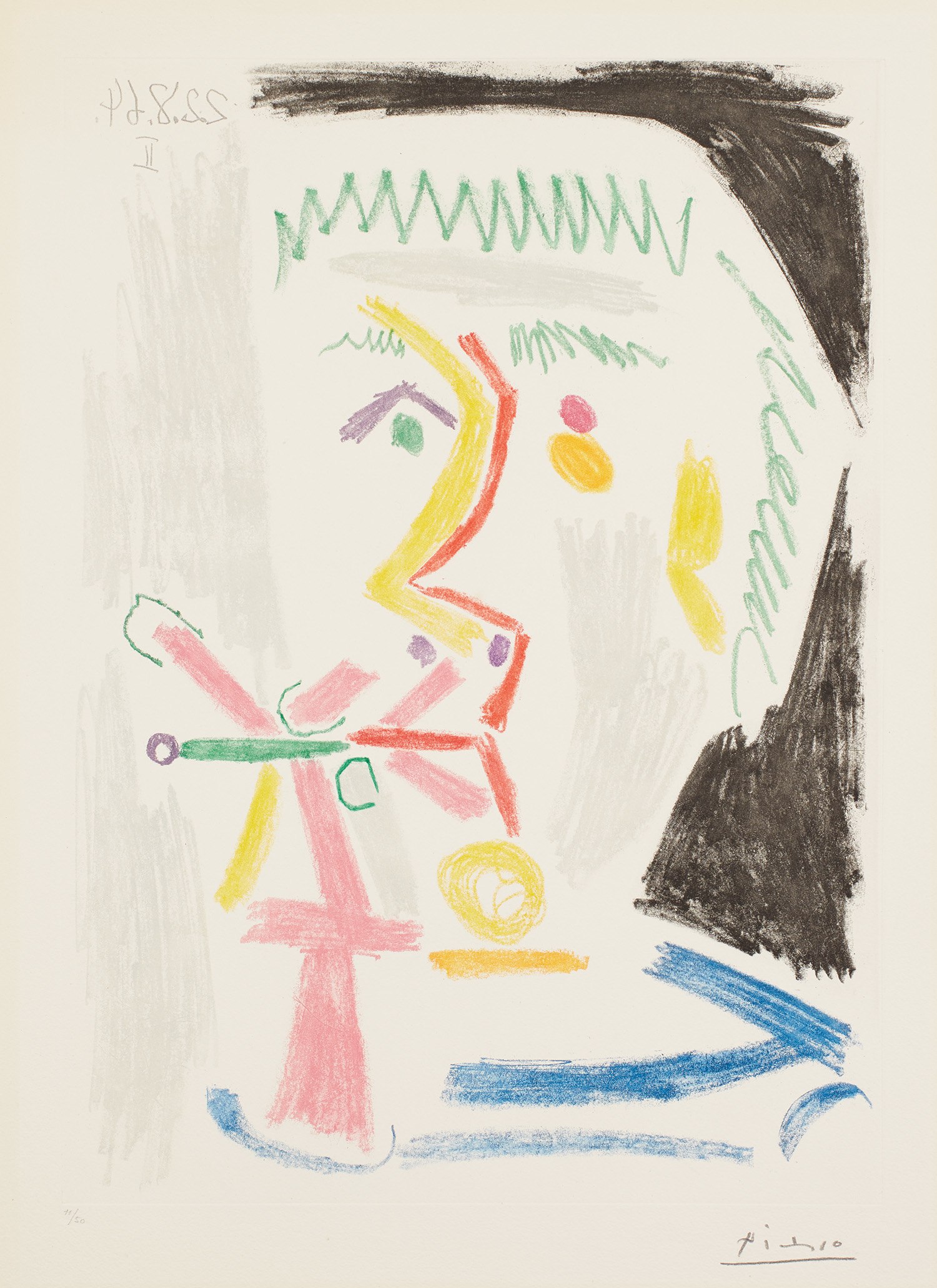 Pablo Picasso — Fumeur à la cigarette verte (Smoker with a Green Cigarette)