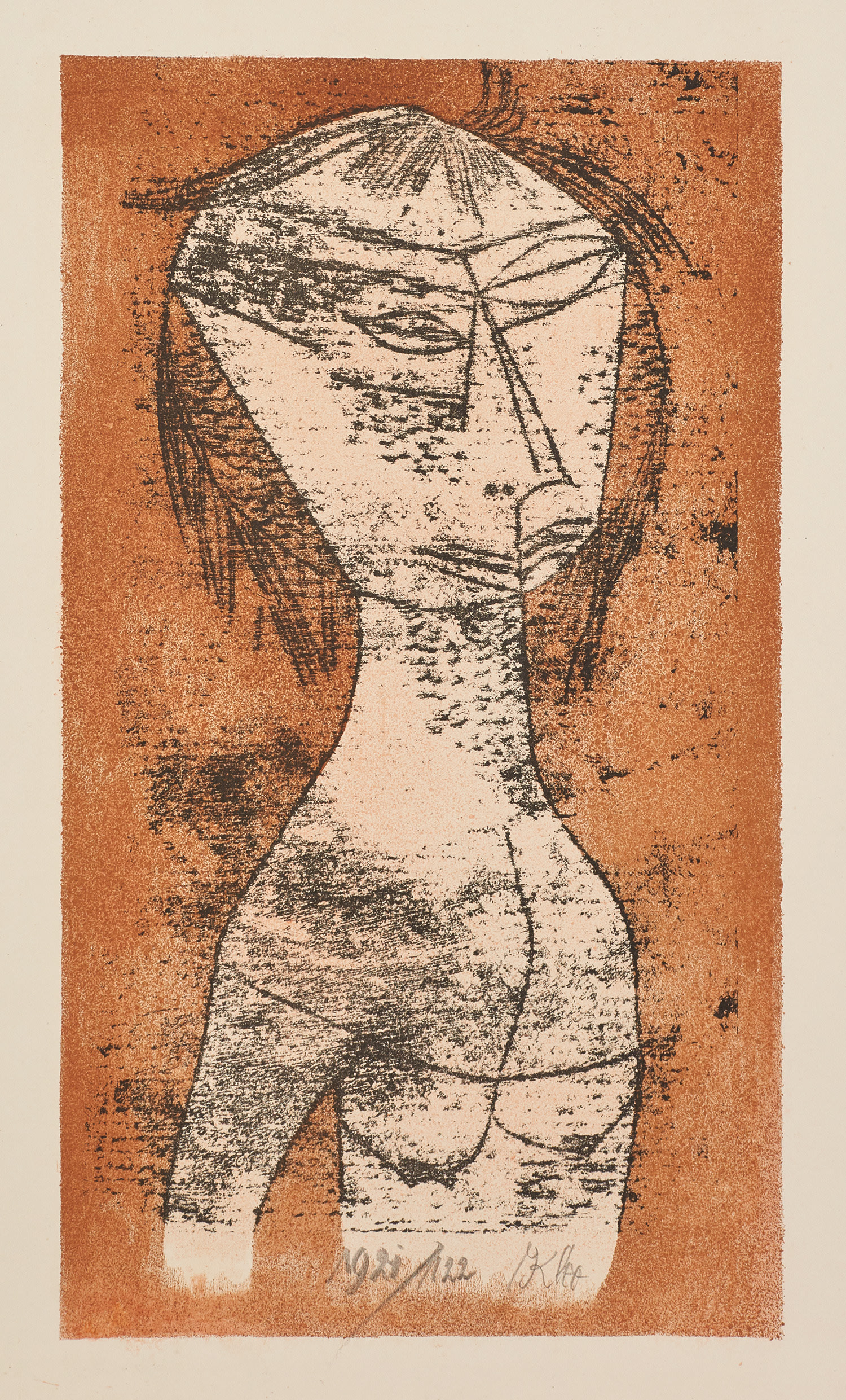 Paul Klee — Die Heilige vom innern Licht (The Saint of the Inner Light) from Bauhaus-Drucke. Neue europäische Graphik. Erste Mappe. Meister des Staatlichen Bauhauses in Weimar (from Bauhaus Prints. New European Graphics. First Portfolio. Master of the State Bauhaus in Weimar)