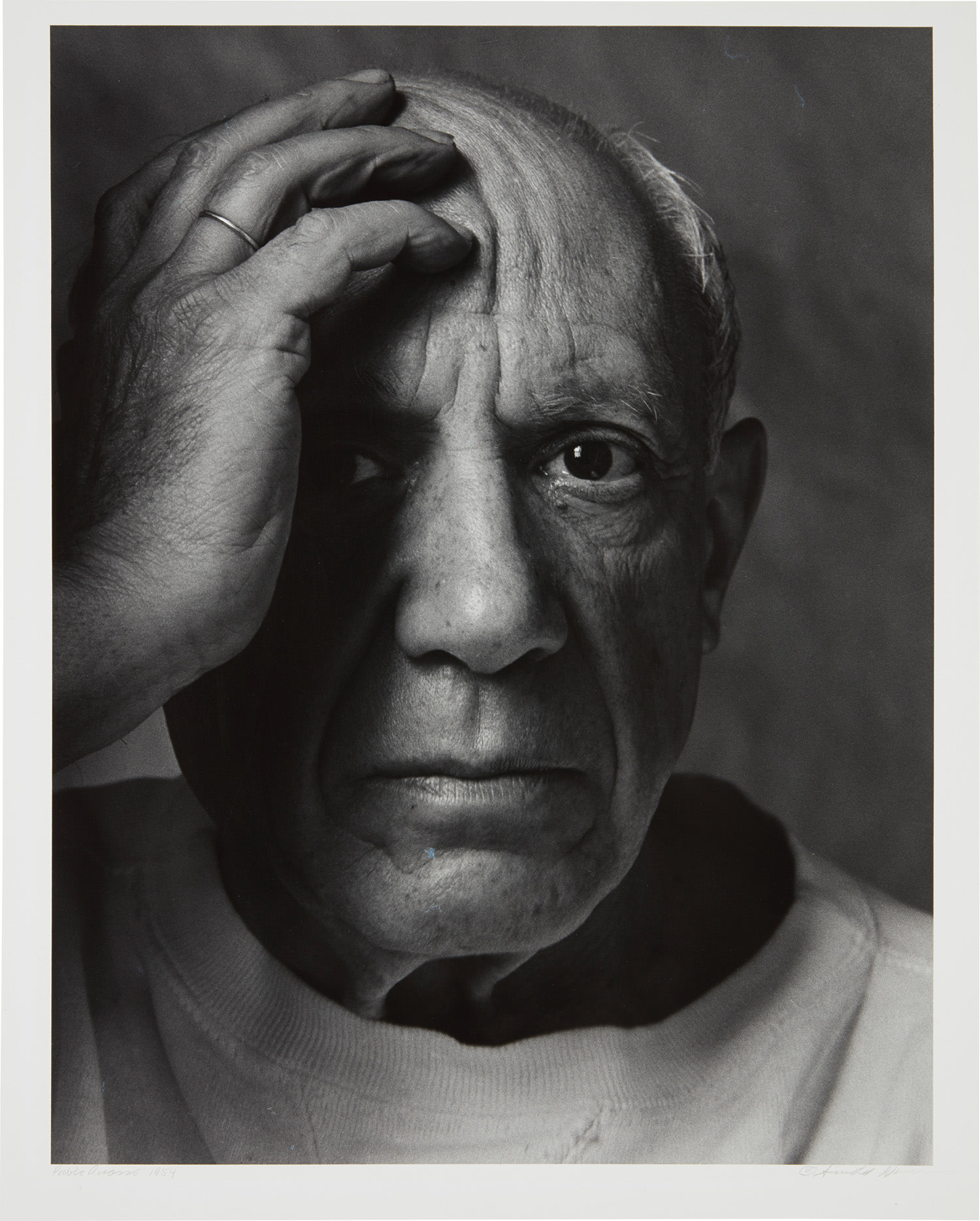 Arnold Newman — Pablo Picasso, Vallauris, France