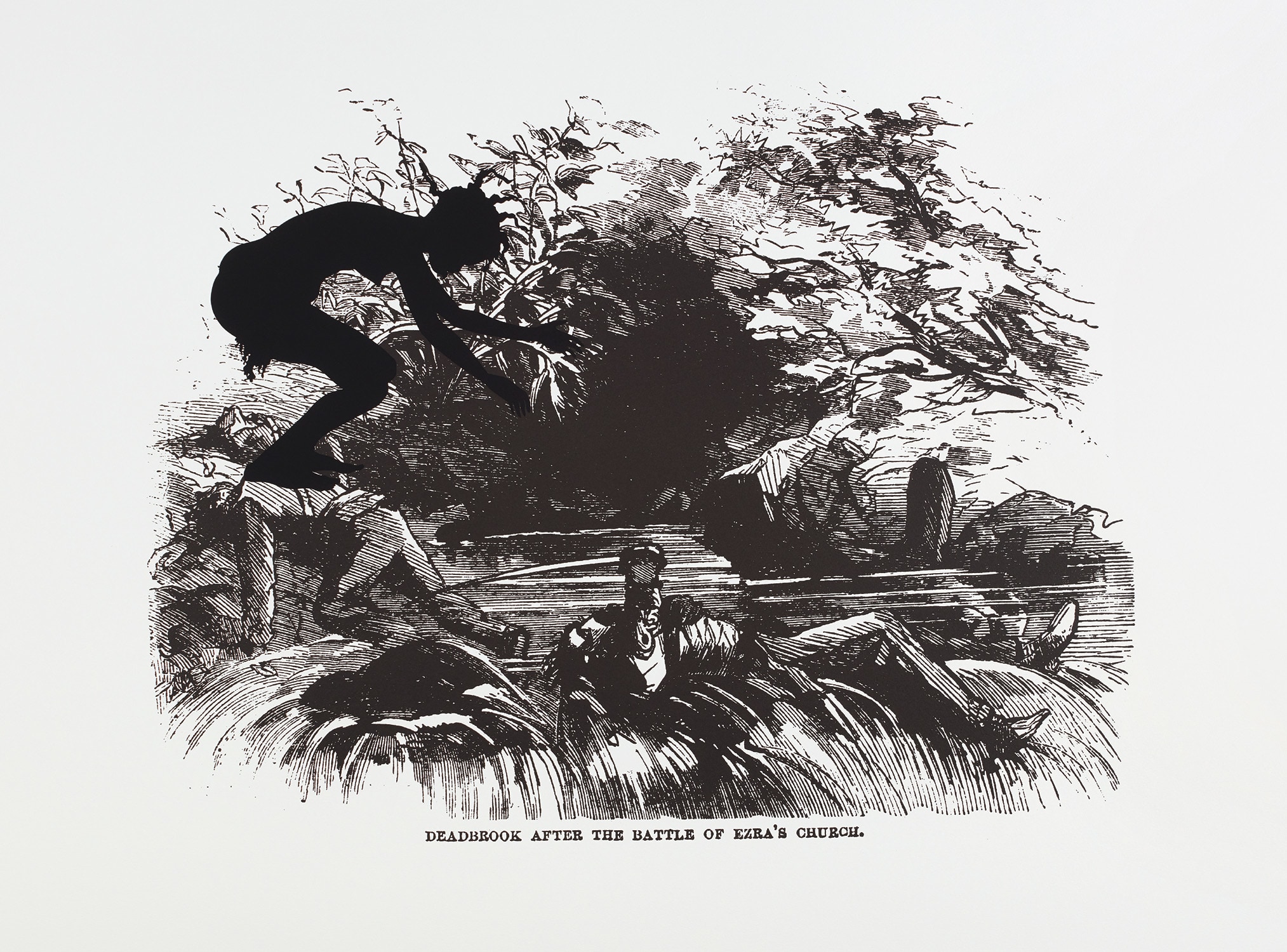 Deadbrook After the Battle of Ezra's Church, from Harper’s Pictorial History of the Civil War (Annotated)