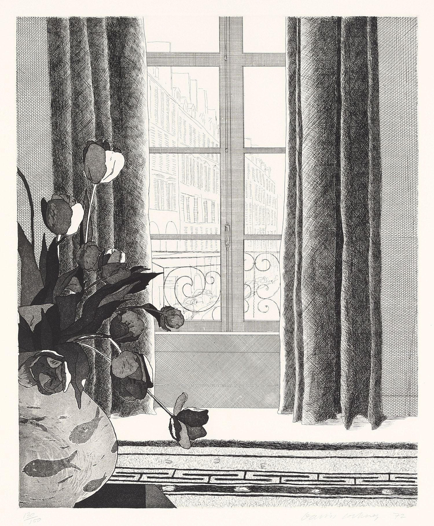 David Hockney — Rue de Seine (S.A.C. 121, M.C.A.T. 111)