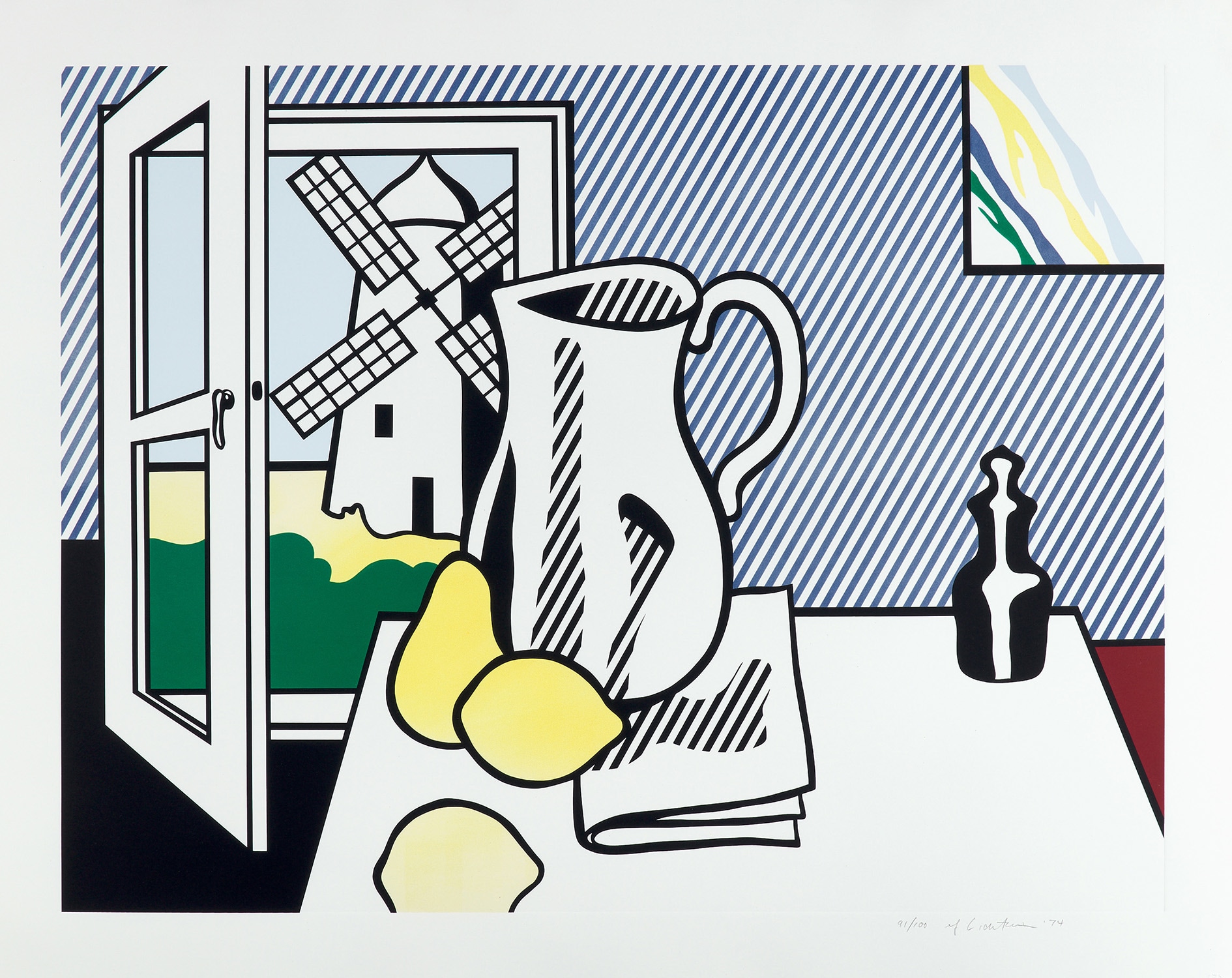 Roy Lichtenstein — Still Life with Windmill, from Six Still Lifes Series (S. 1974.25, C. 132)