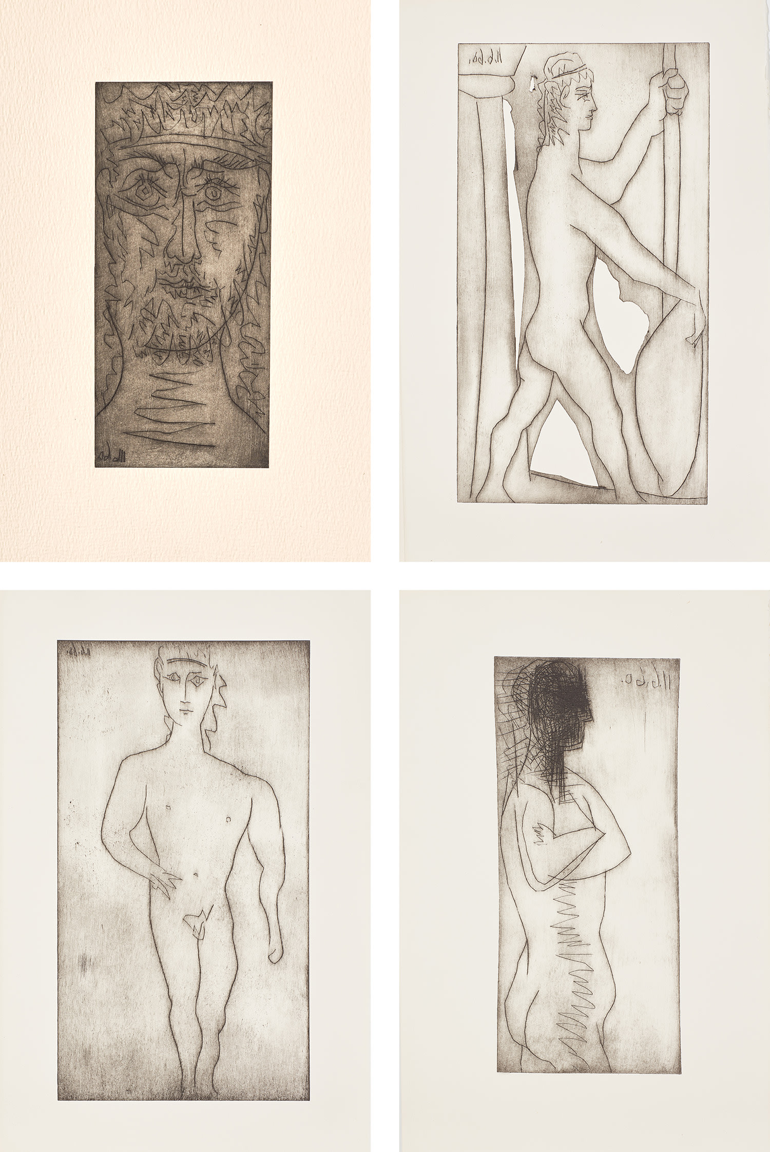 Pablo Picasso — VIIIe Pythique (Eighth Pythian Ode), by Pindare (Bl. 995-98, Ba. 1077-80, C. bks 108)