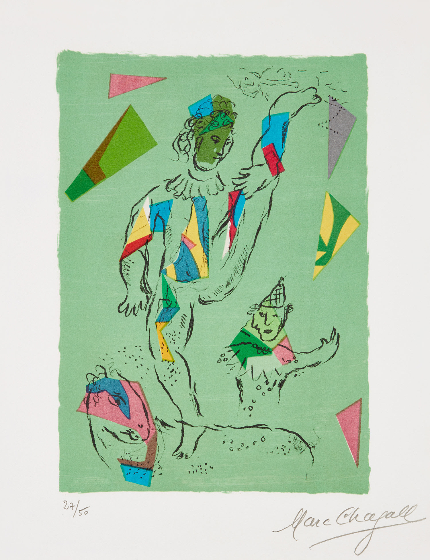 Marc Chagall — L'Acrobate vert (The Green Acrobat) (M. 946)