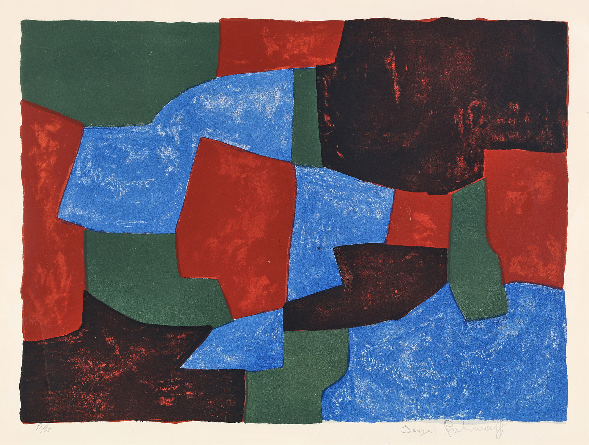 Composition bleue, verte et rouge (Composition Blue, Green and Red) (R. 31)