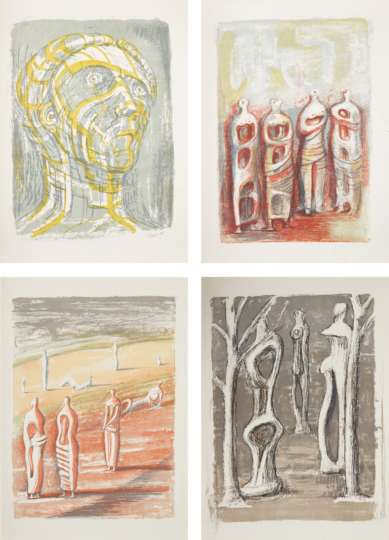 Henry Moore — Prométhée; and Heads, Figures and Ideas (C. 18-32; & 41)
