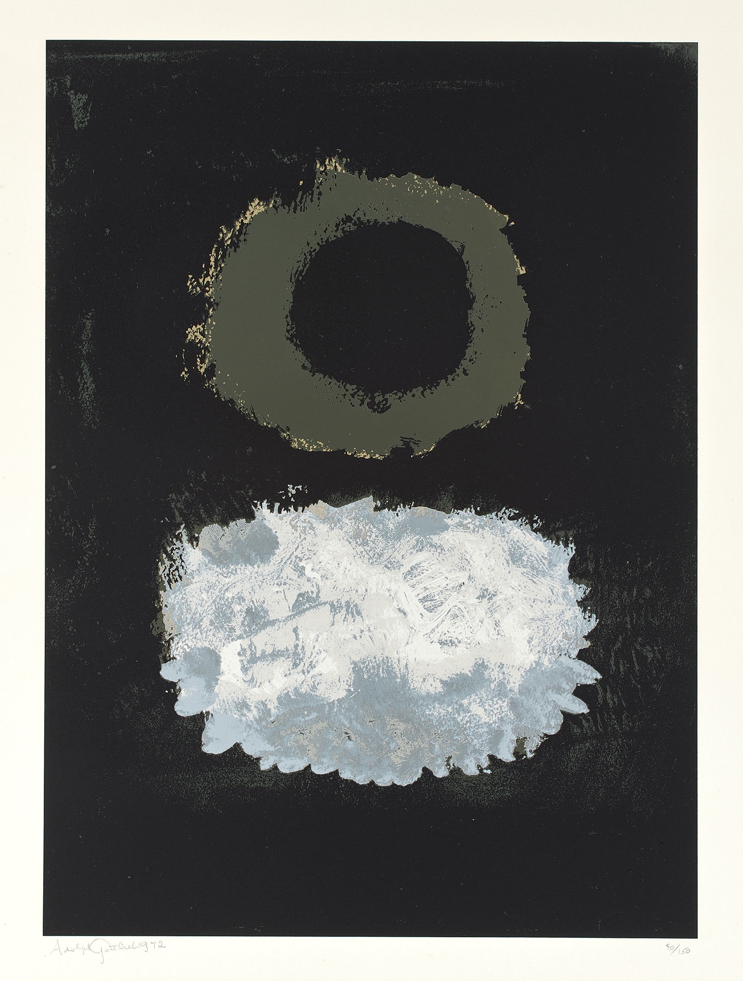 Adolph Gottlieb — Black Field (A.A.A. 74)