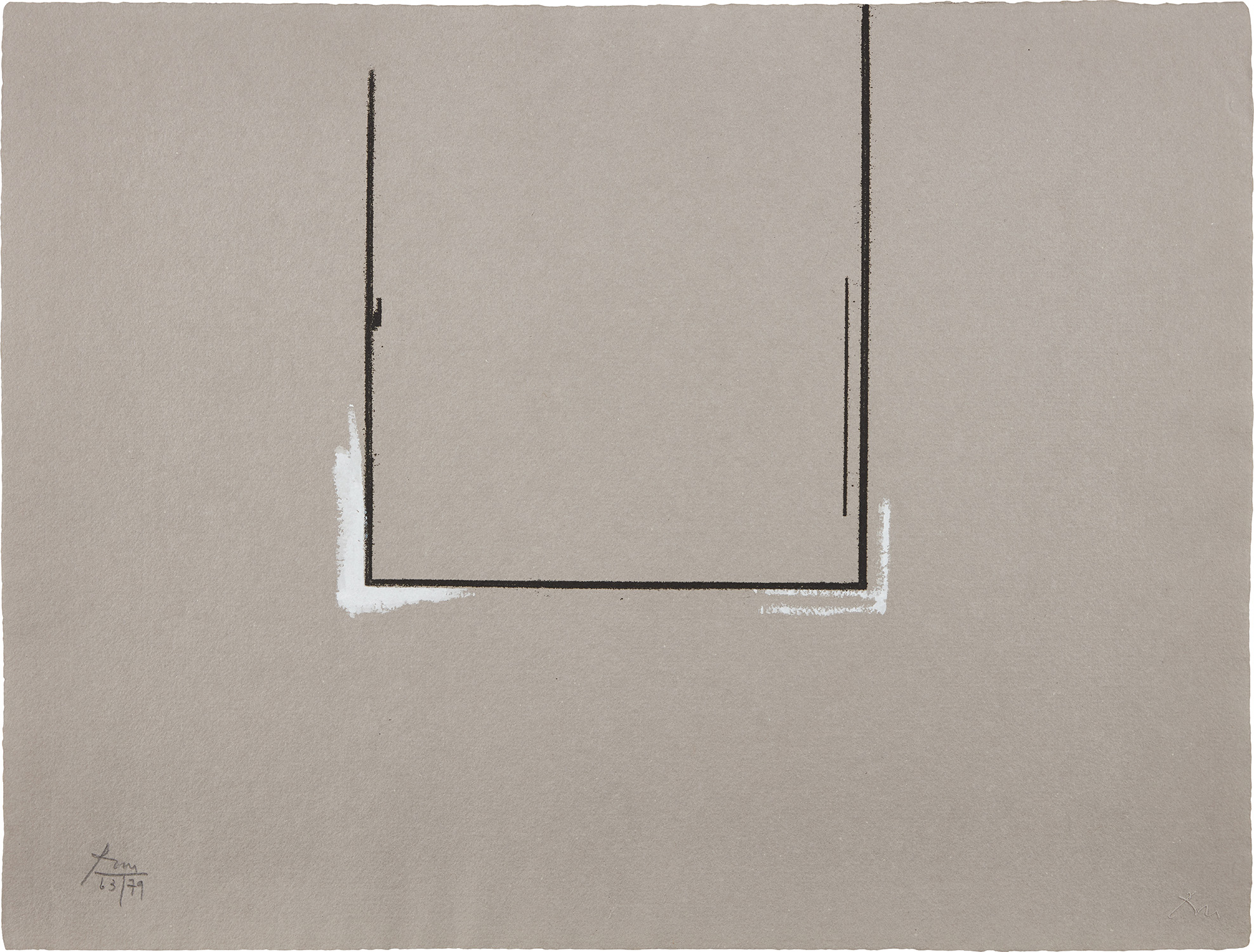 Robert Motherwell — Gray Open with White Paint (E. & B. 279)