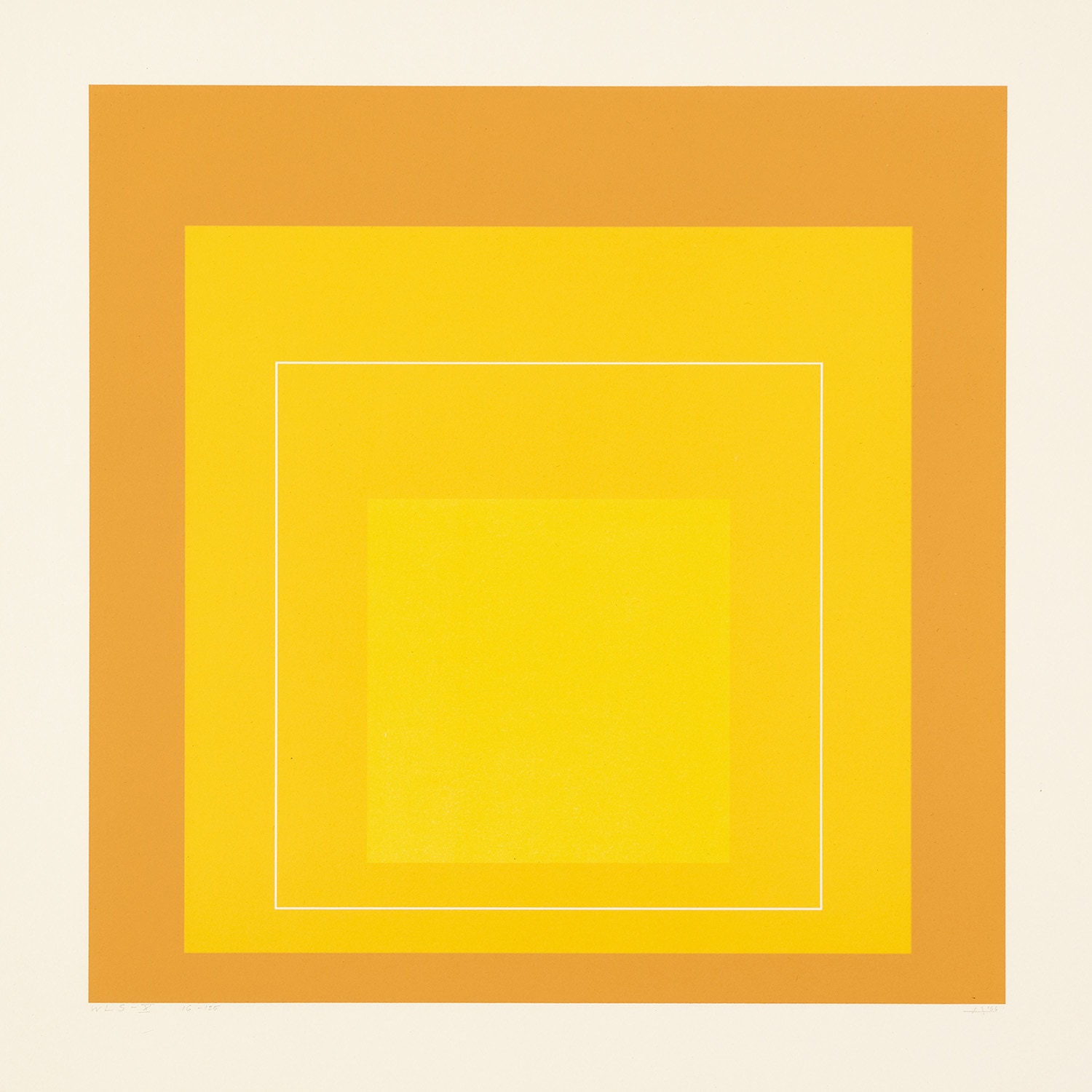Josef Albers — WLS X, from White Line Square (Series II) (G. 11, D. 172.2)