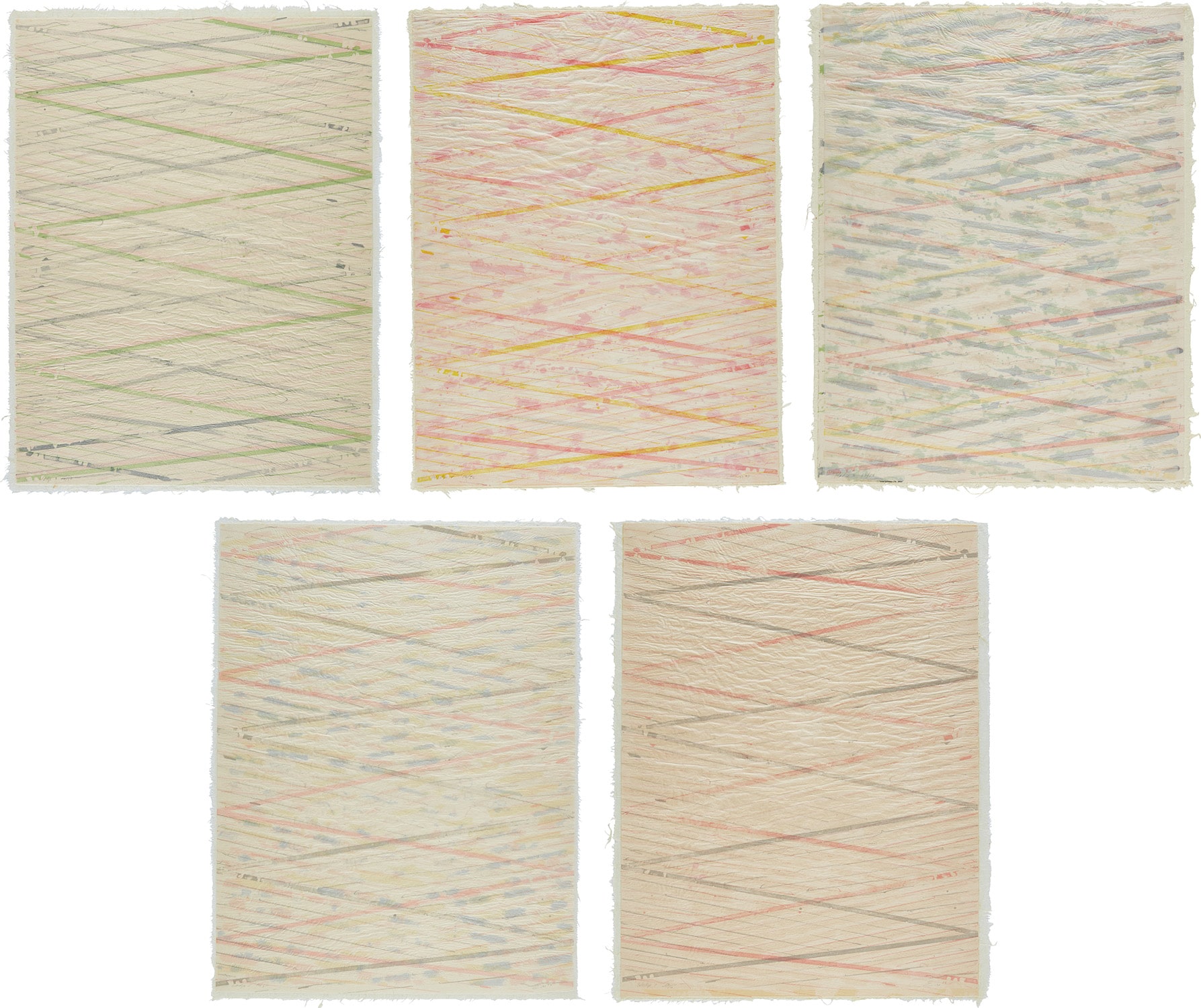 Ed Moses — Wedge Series, No. 3 - No. 7 (D. pp. 313-315)