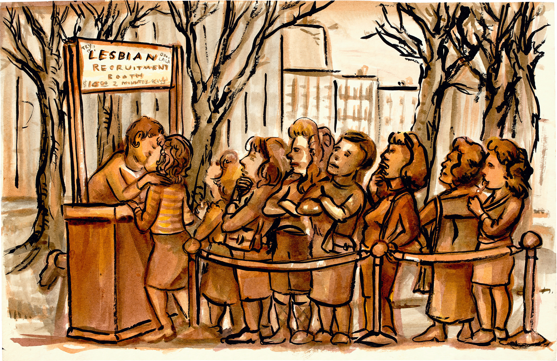 Lesbian Recruitment Booth