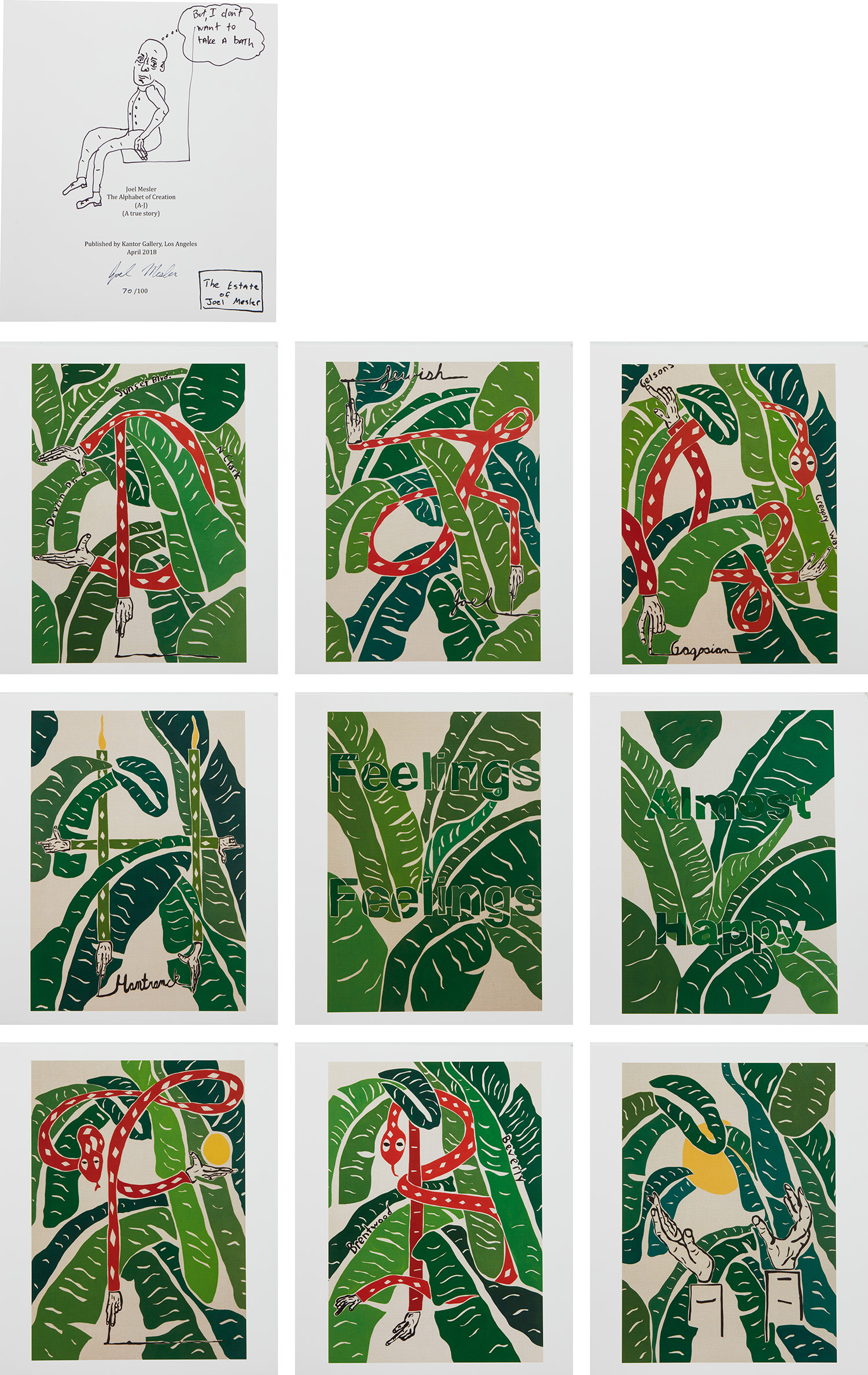 Joel Mesler — The Alphabet of Creation (A-J) (A true story), Box Series II