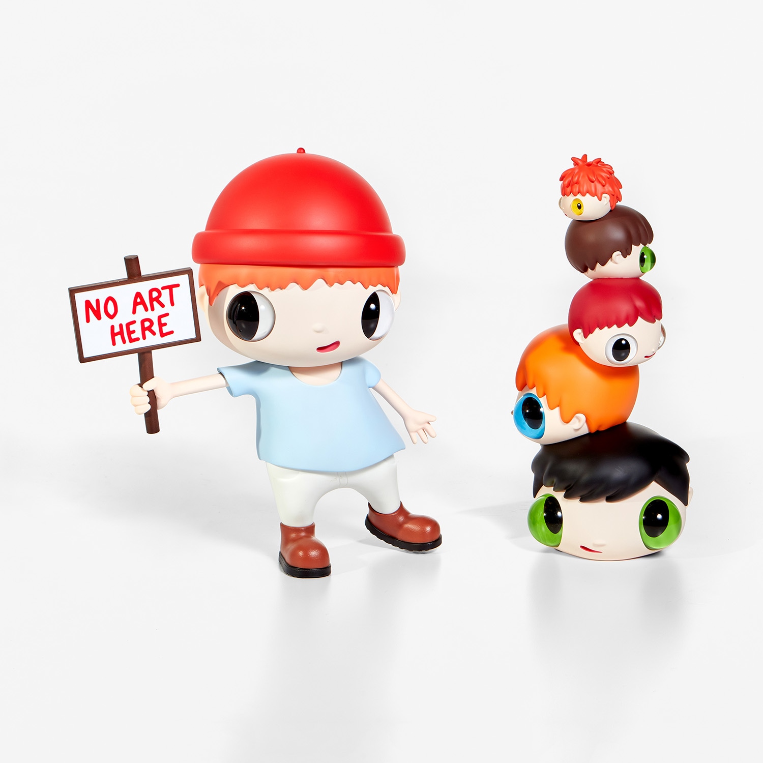 Javier Calleja — No Art Here; and Heads