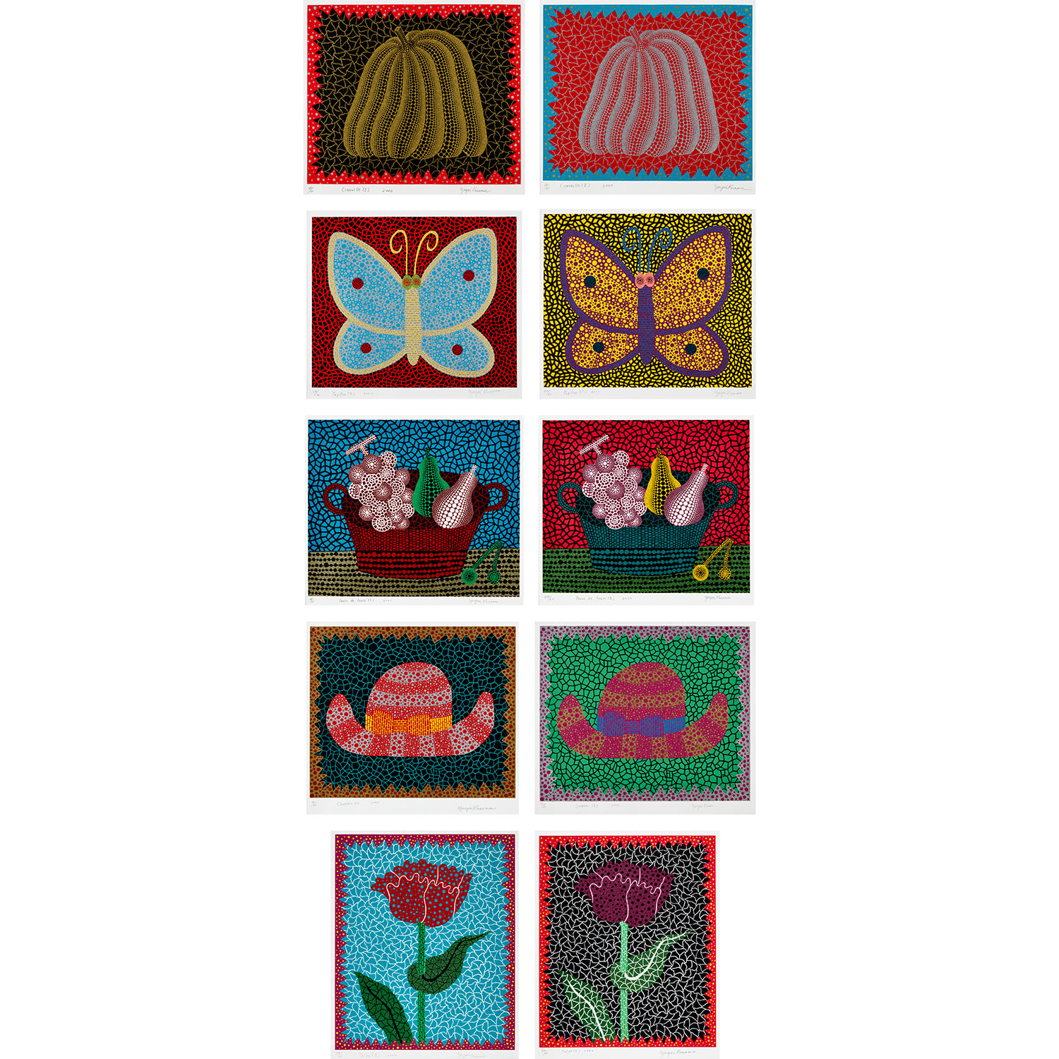 Yayoi Kusama — Amour pour Toujours (K. 282-291)