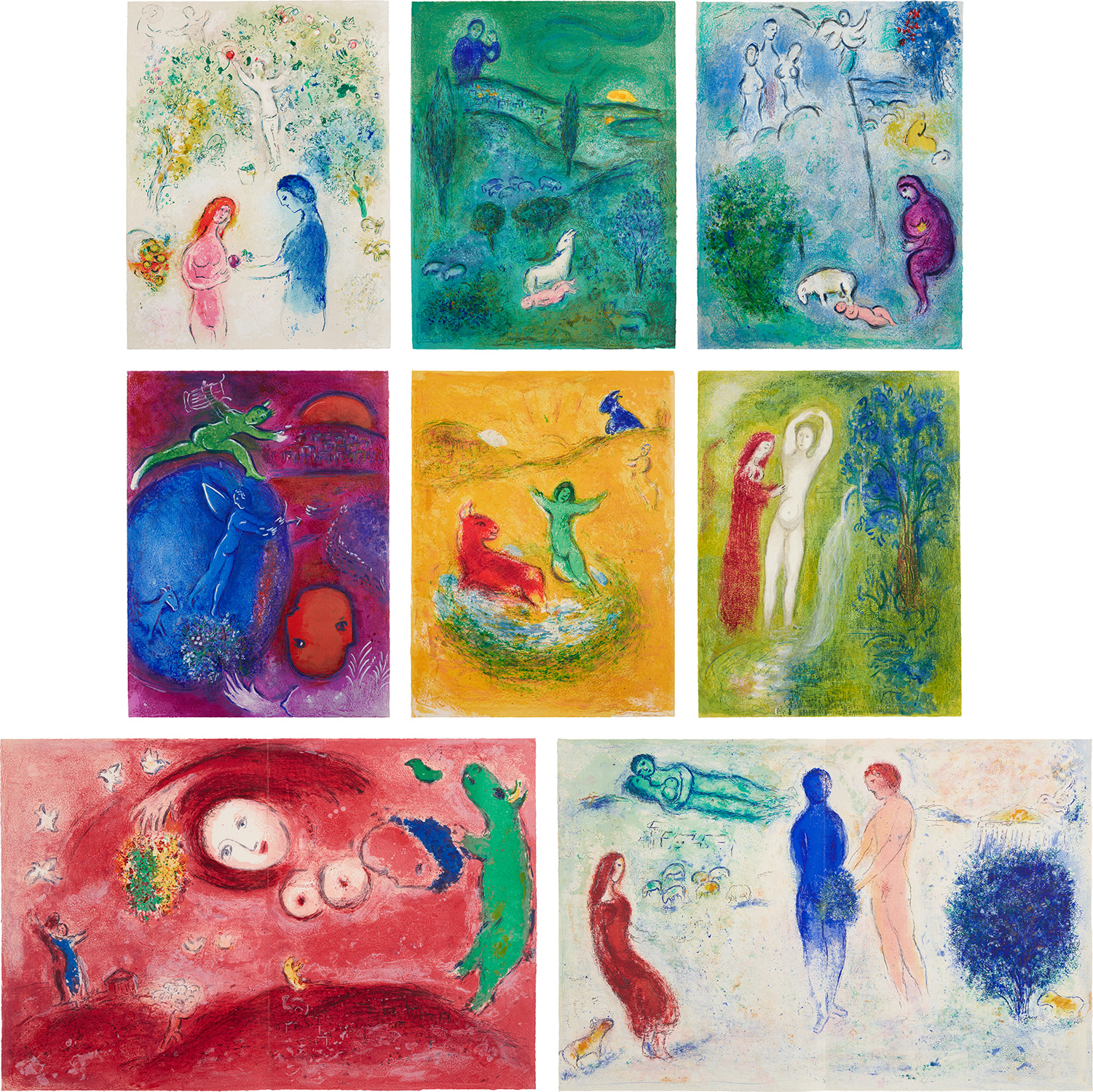 Marc Chagall — Daphnis et Chloé (Daphne and Chloe) (M. 308-349, C. bks 46)