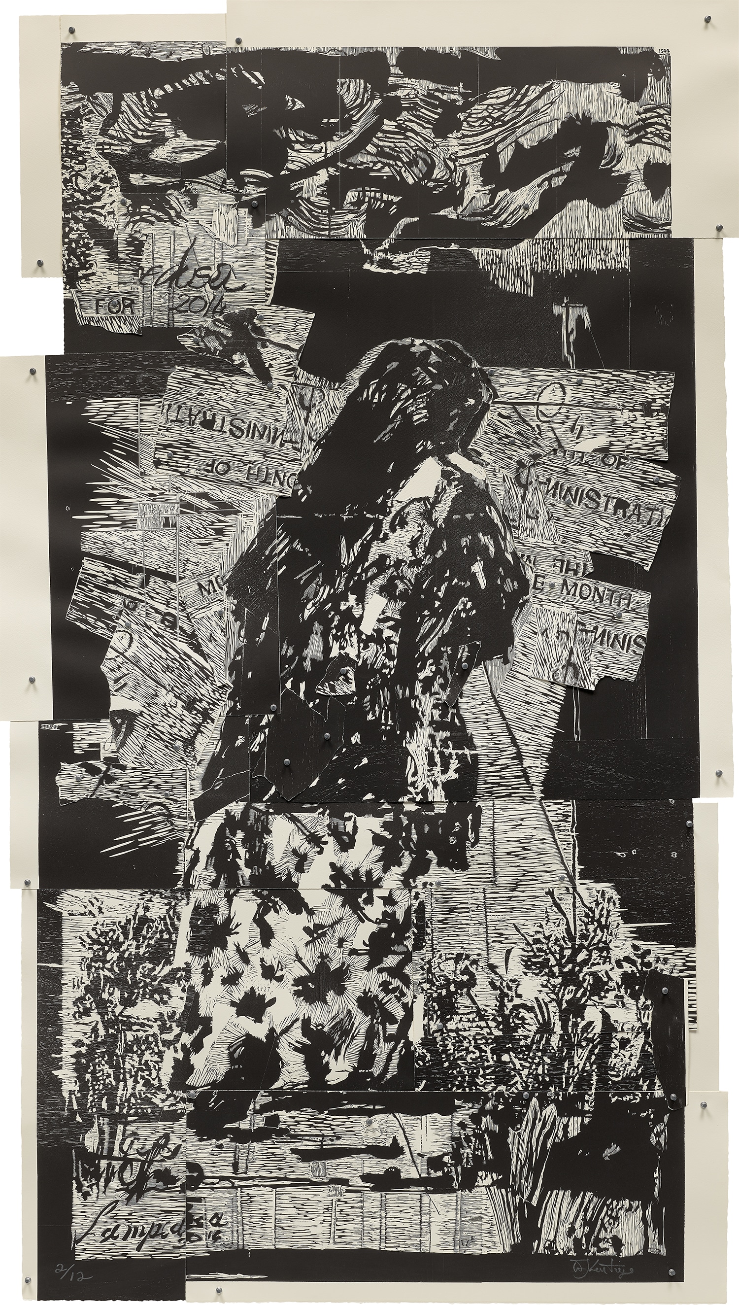 William Kentridge — Lampedusa, from Triumphs and Laments