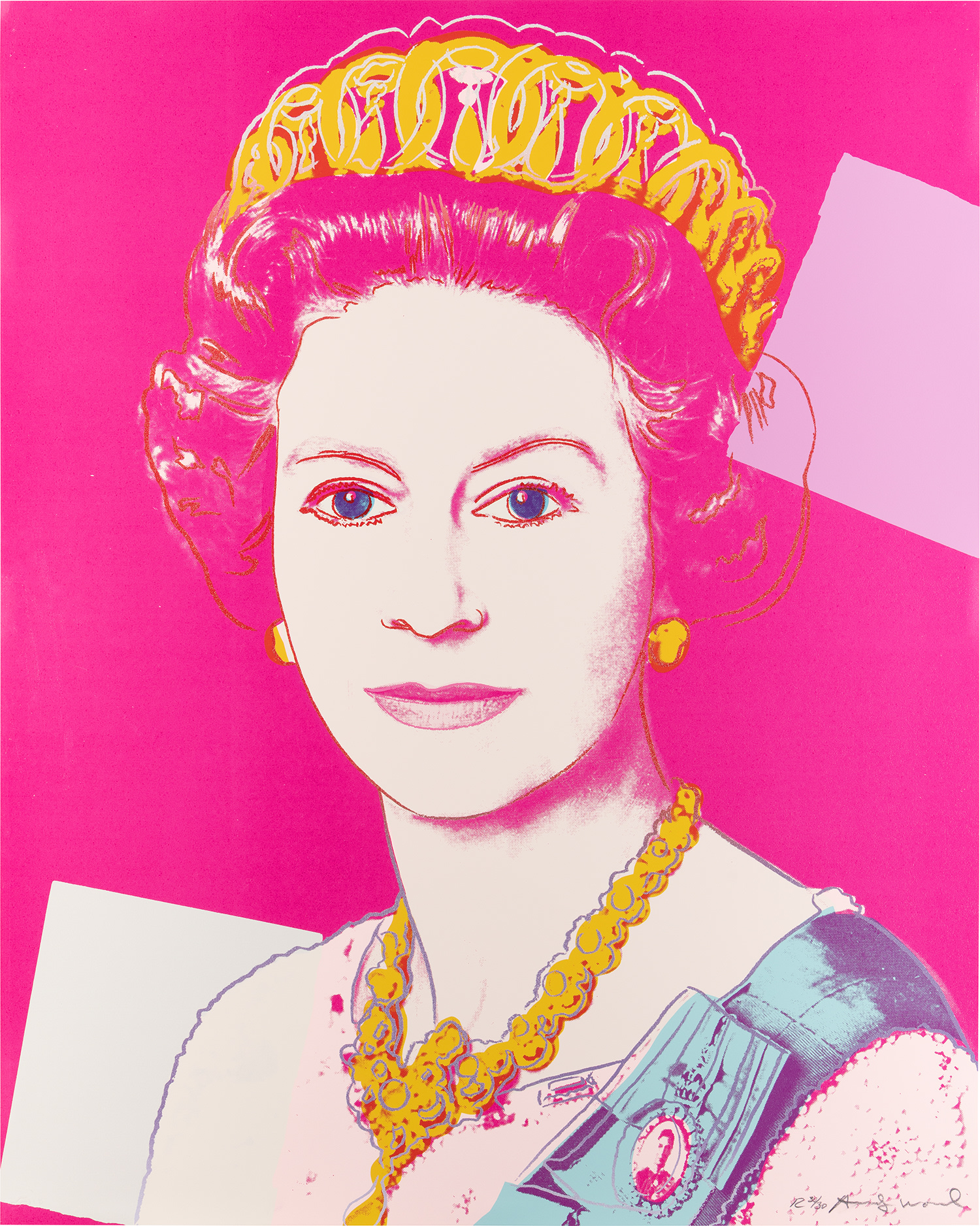 Andy Warhol — Queen Elizabeth II of the United Kingdom, from Reigning Queens (Royal Edition) (F. & S. 336A)