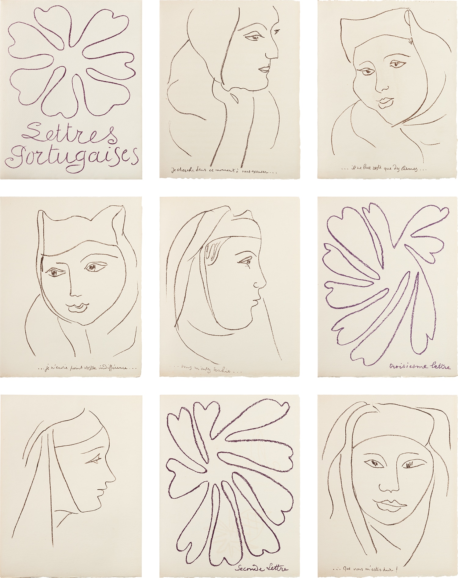 Henri Matisse — Les Lettres Portugaises (Portuguese Letters) (D. 15)