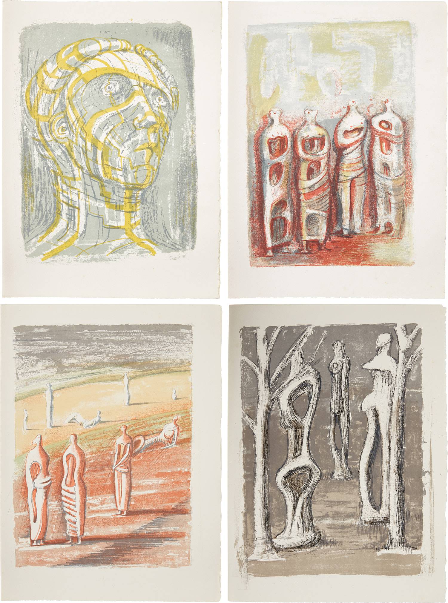 Henry Moore — Prométhée; and Heads, Figures and Ideas (C. 18-32, and C. 41)