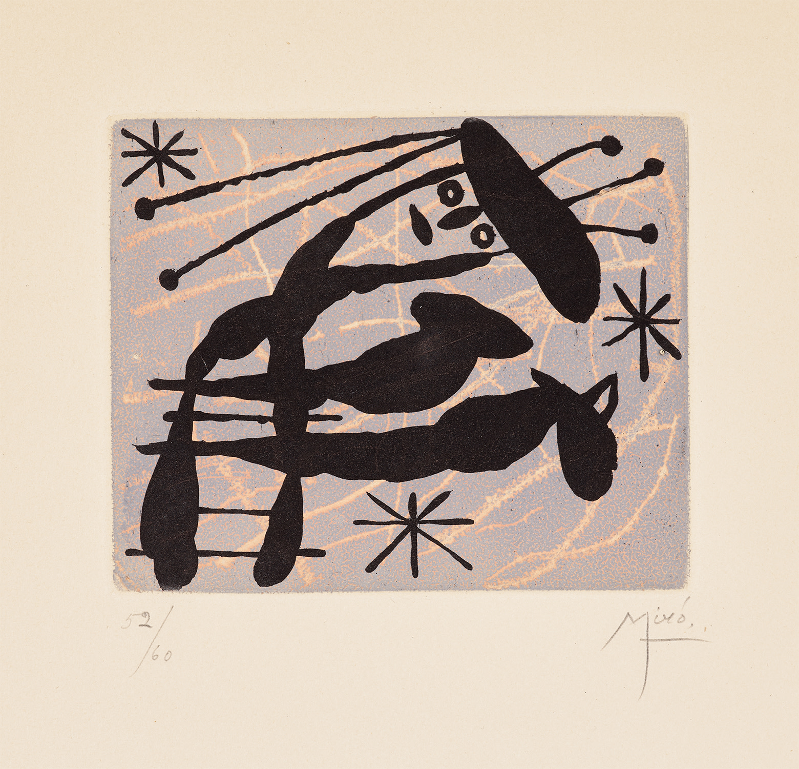 Joan Miró — La Bague d'aurore (Aurora's Ring), plate 19 (D. 140, see C. bks 45)