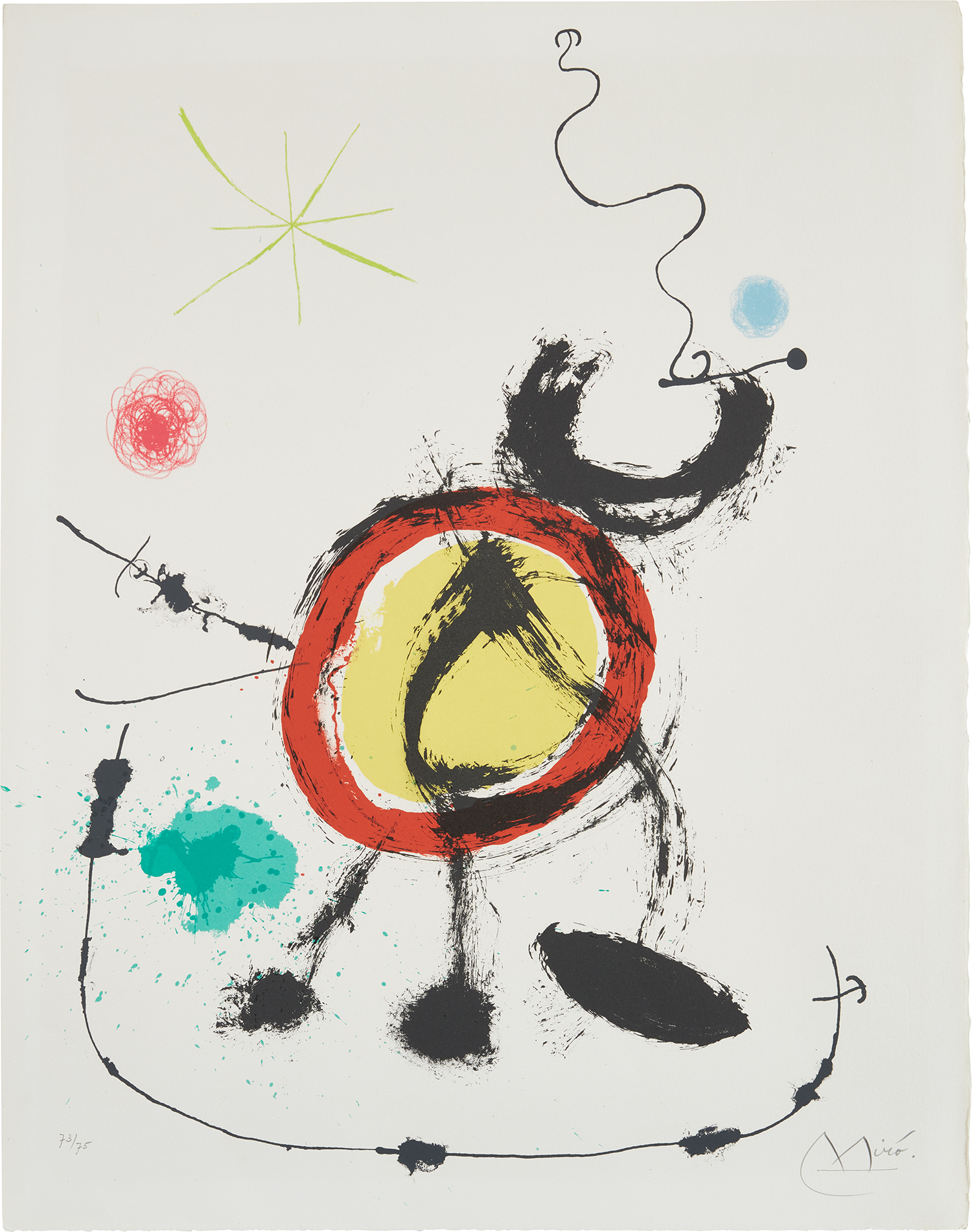 Joan Miró — Oiseau migrateur (Migratory Bird): plate 3 (M. 653)