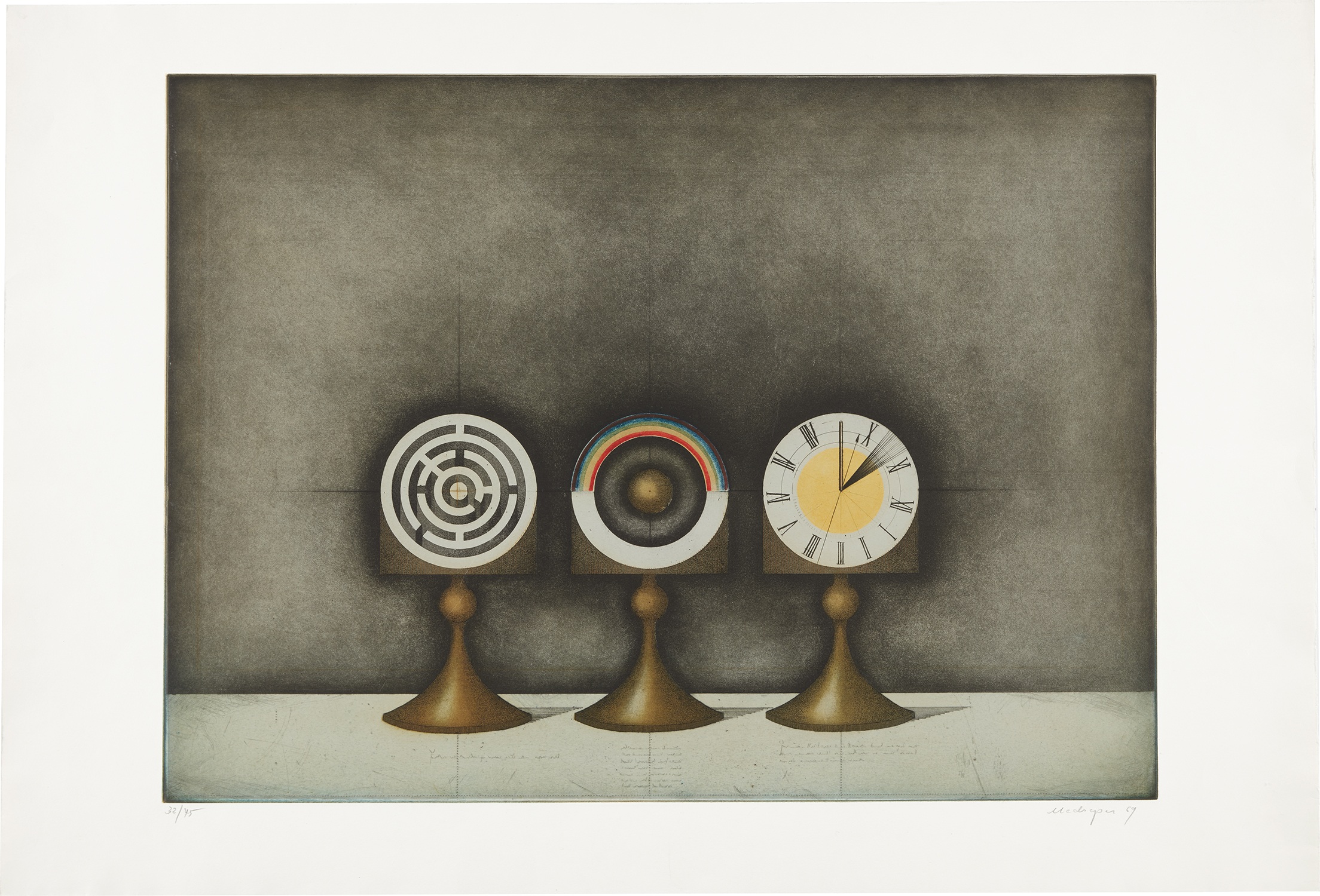Friedrich Meckseper — Labyrinth, Regenbogen und Sonnenuhr (Maze, Rainbow and Sundial) (S. 111)