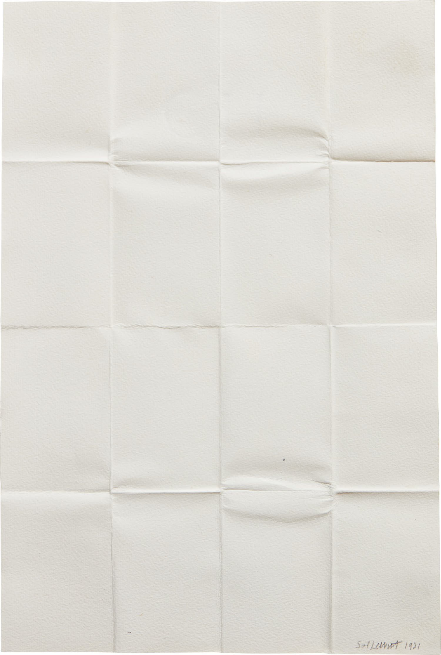 Sol LeWitt — Fold Drawing