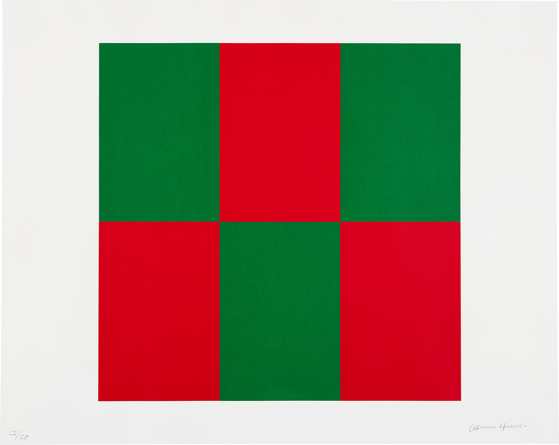 Carmen Herrera — Verde y Rojo for Studio