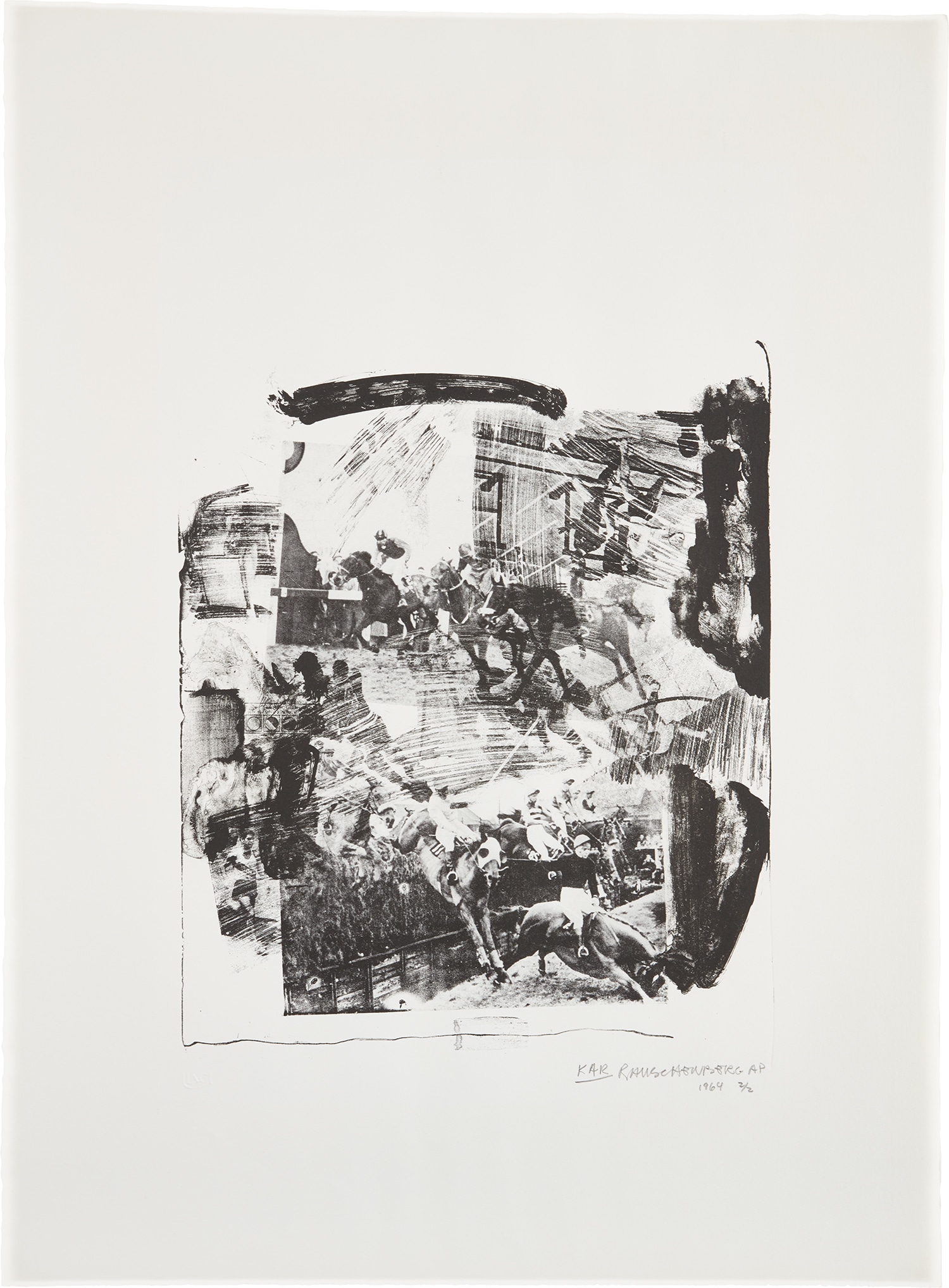 Robert Rauschenberg — Kar, for XXXIV Drawings for Dante's Inferno (F. 19, U.L.A.E. 15)