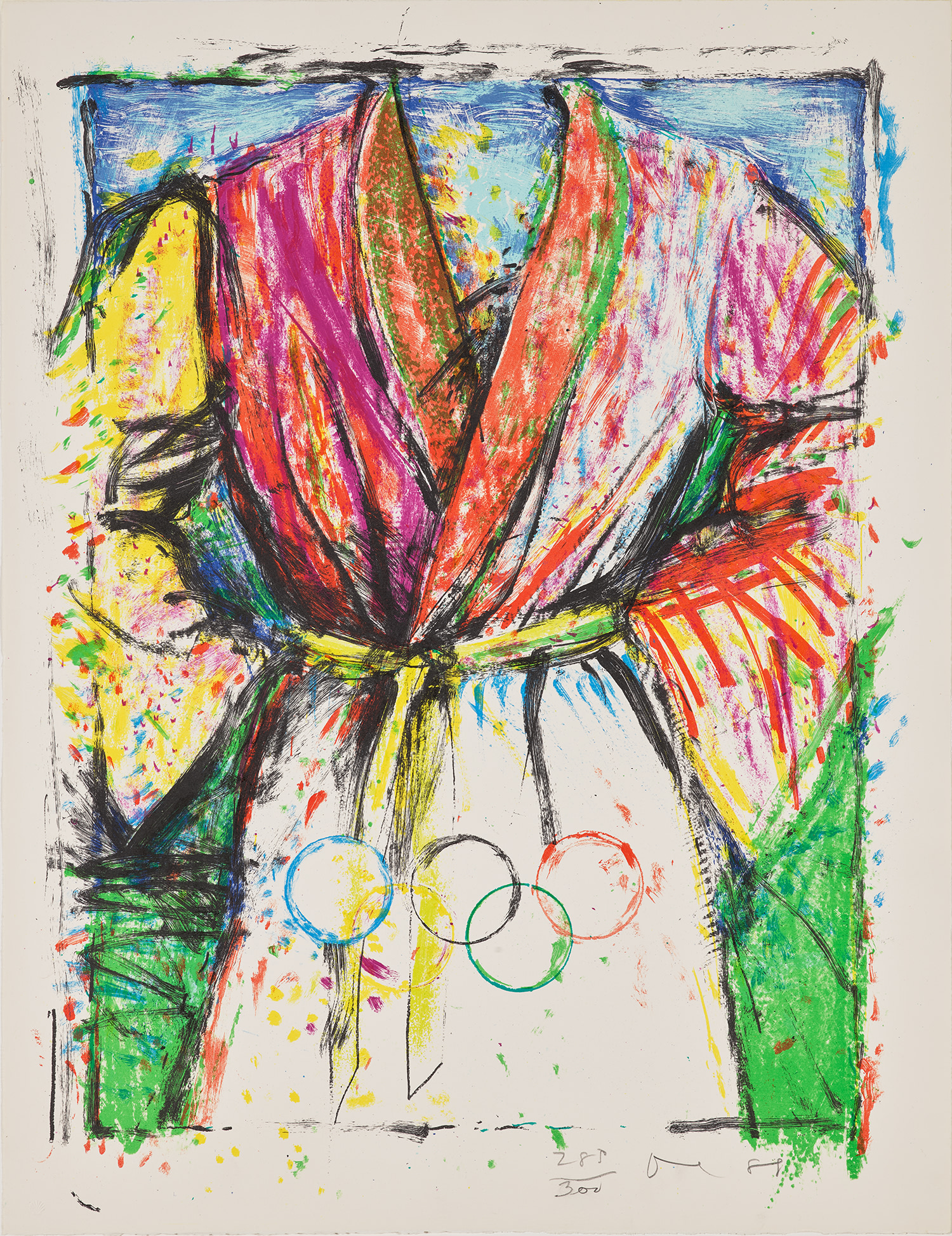 Jim Dine — Olympic Robe, from Official Arts Portfolio of the XXIVth Olympiad, Seoul, Korea