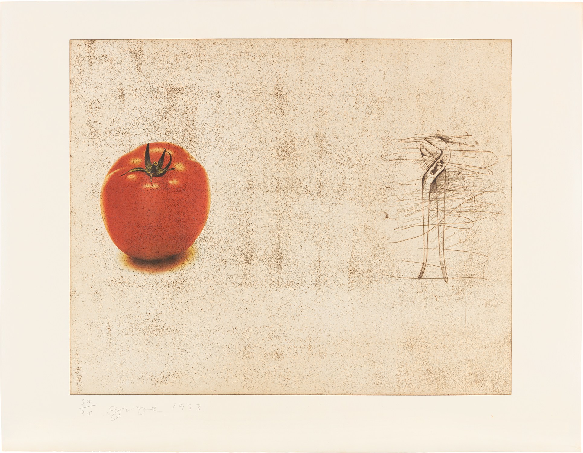 Jim Dine — The Tomato (W. 142)