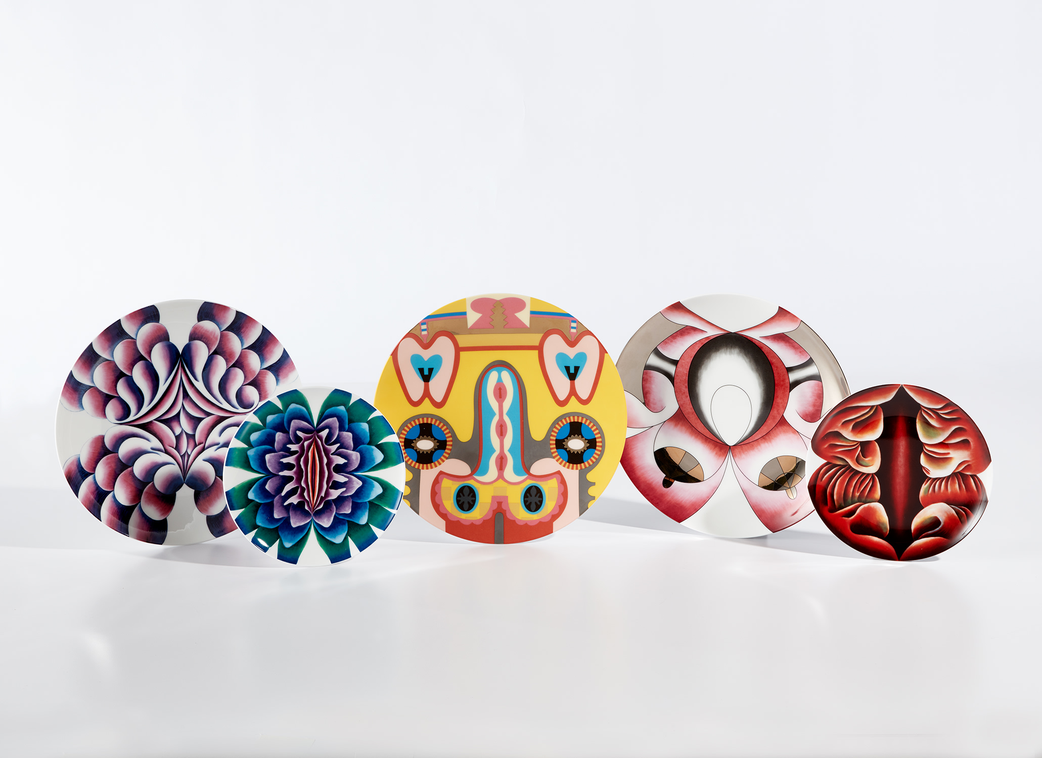 Judy Chicago — The Dinner Party (five plates)