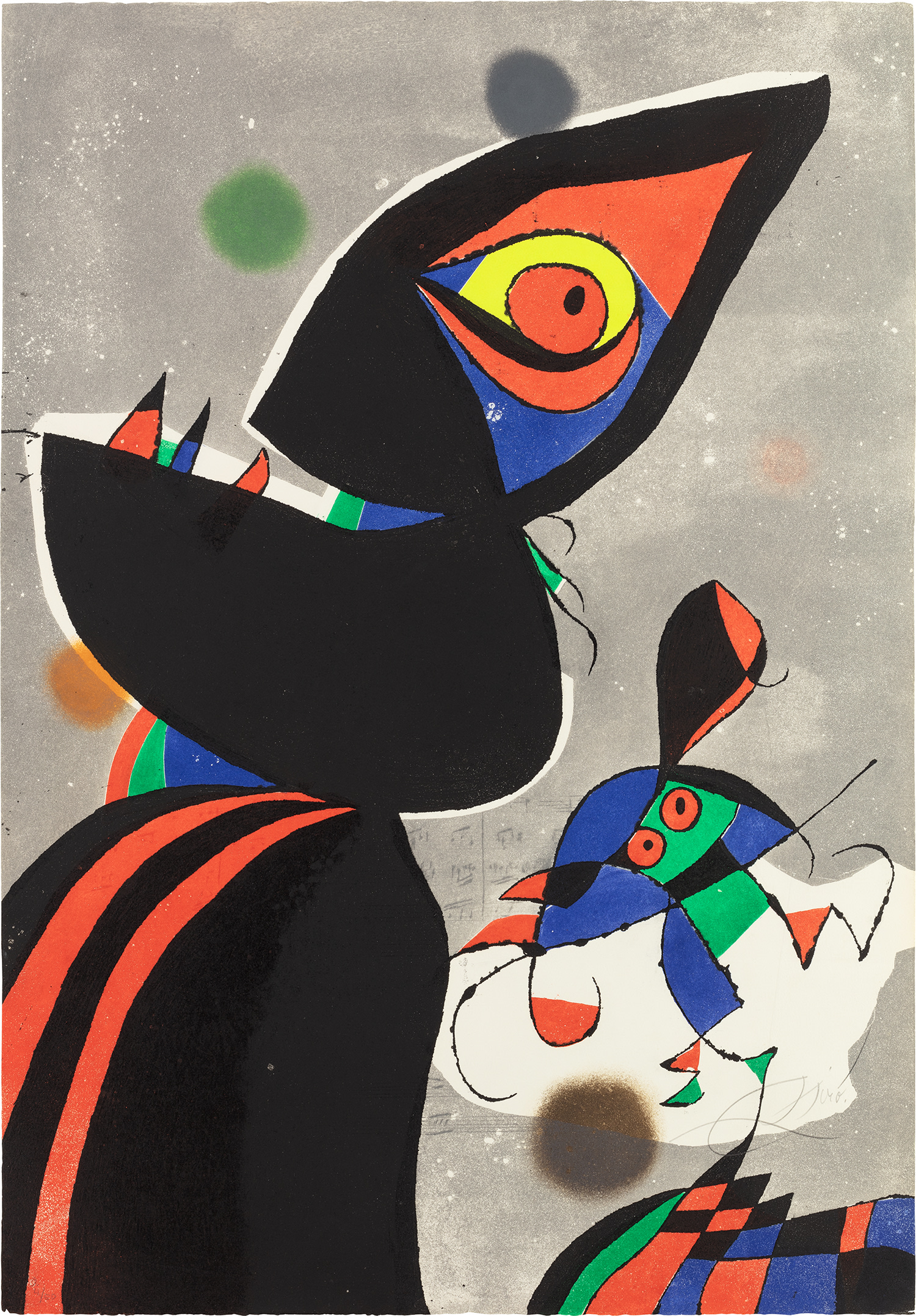 Joan Miró — Gaudí XVII (D. 1076)