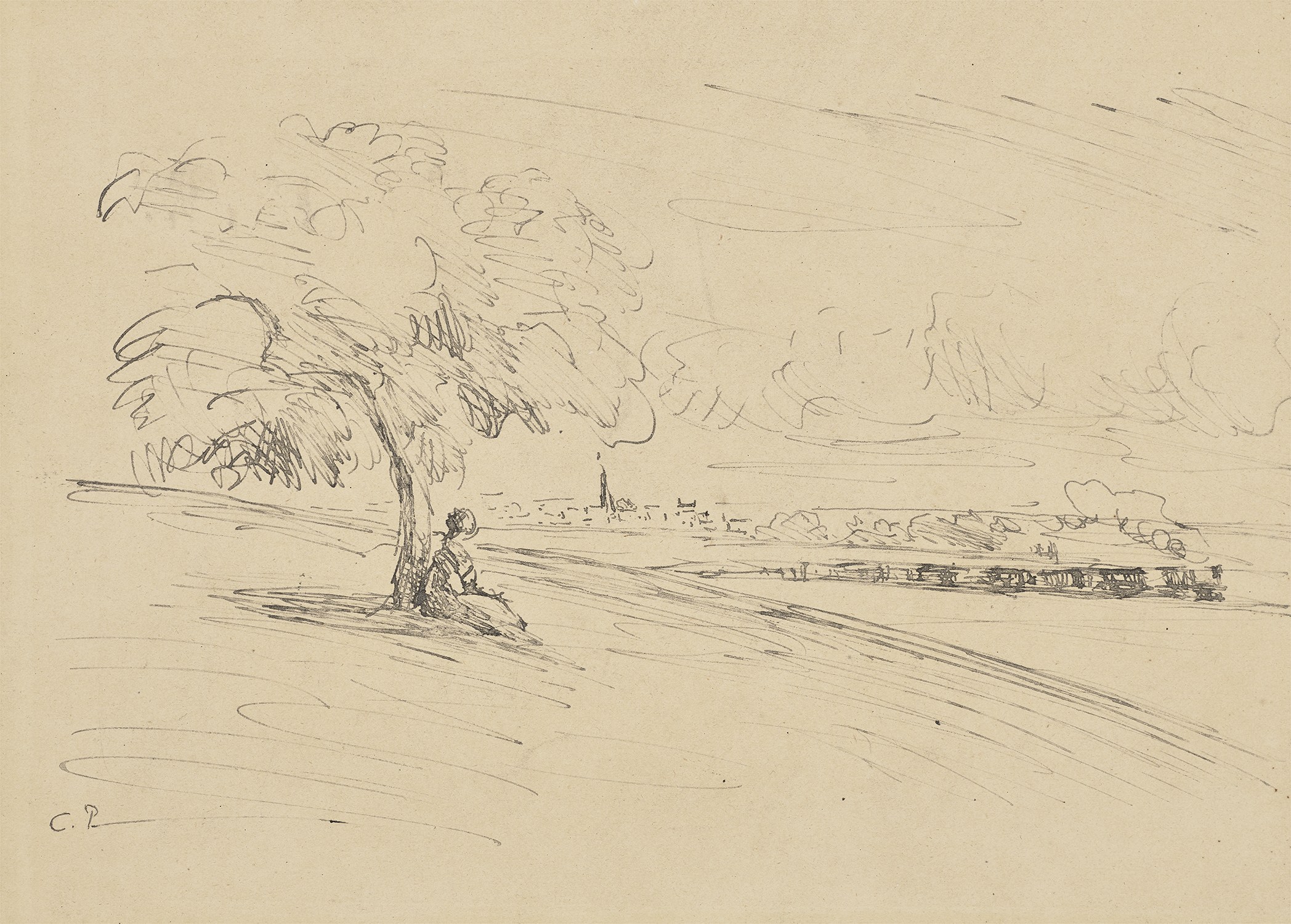 Camille Pissarro — Industrial Landscape with a Train