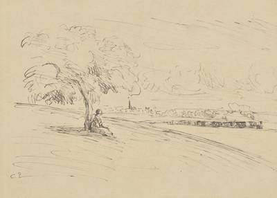 Industrial Landscape with a Train