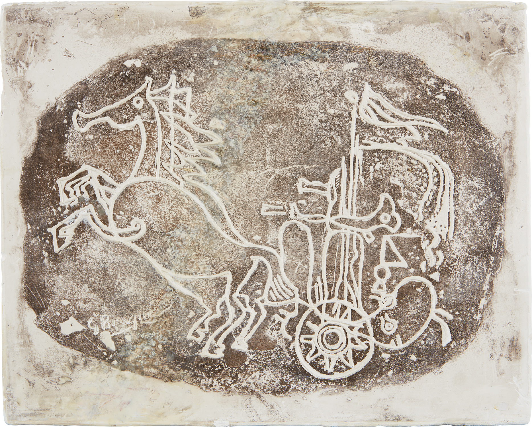 Georges Braque — Char blanc (Char IV) (White Chariot IV) (see V. 115)