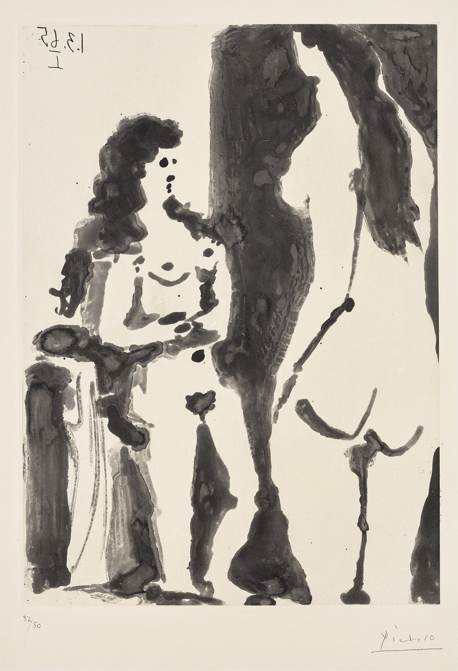 Pablo Picasso — Deux femmes (Two Women) (Bl. 1198, Ba. 1180)