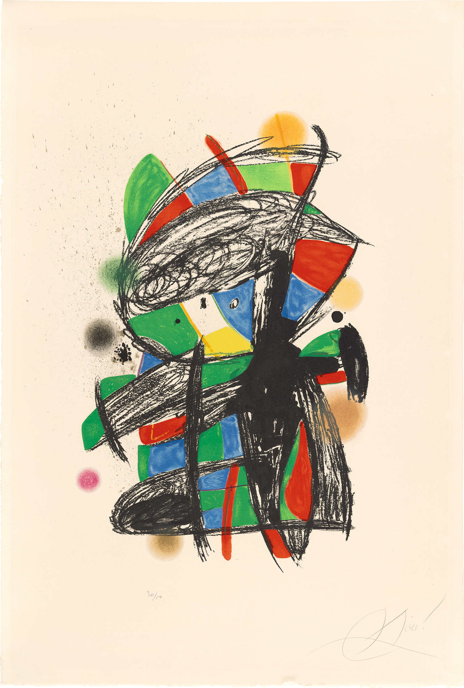 Joan Miró — Arlequin enturbanné (Harlequin's Turban) (M. 1196)