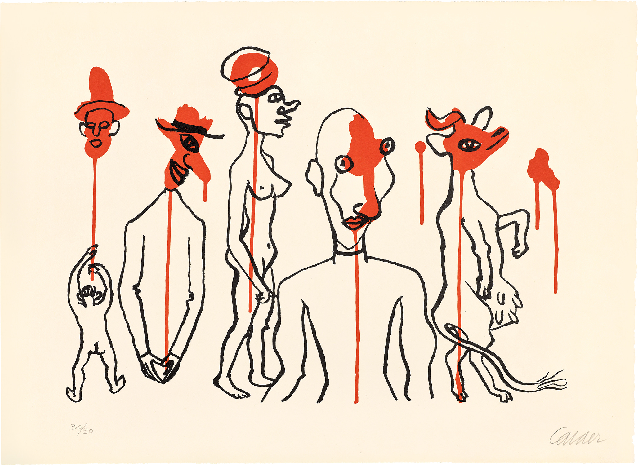 Alexander Calder — Les Gueules dégoulinantes (Dripping Mouths)