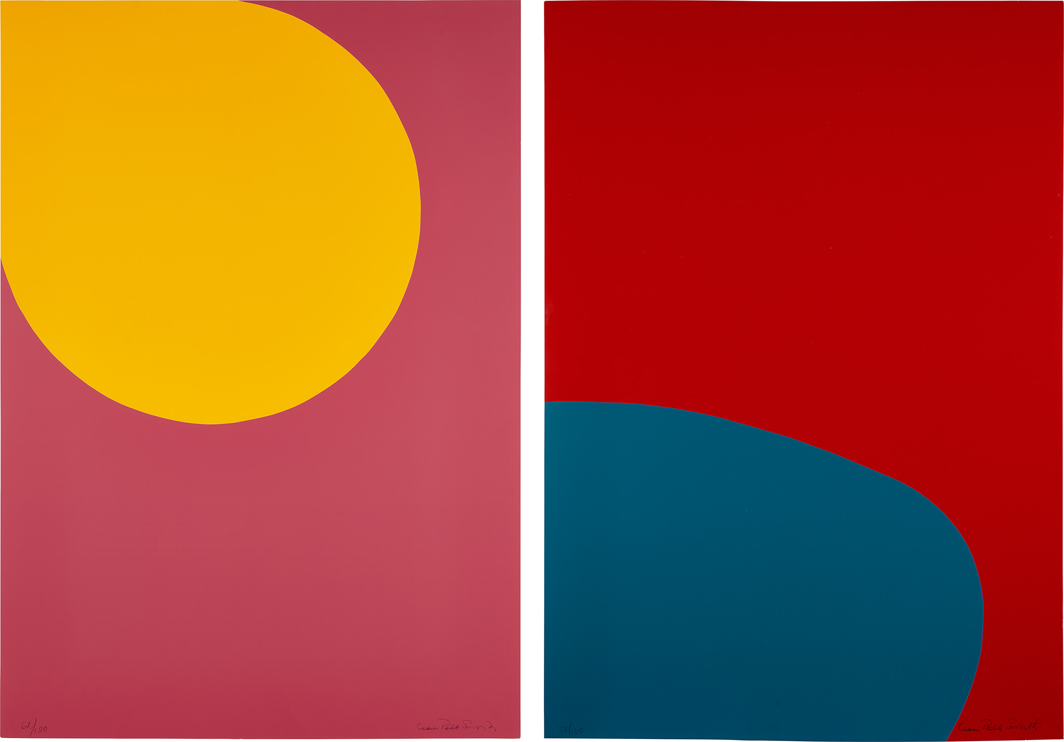 Leon Polk Smith — Color Forms F; and H